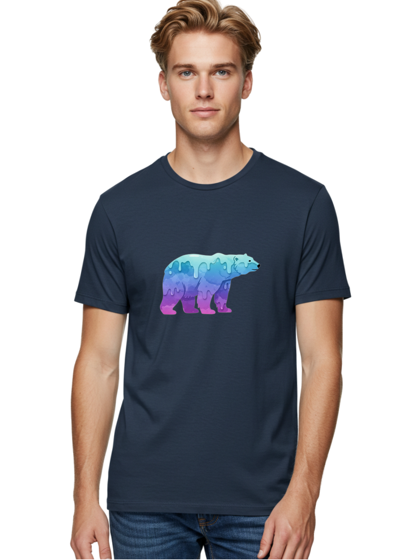Melting-Polar-Bear-2 Men'S Graphic Tee, 100% Cotton, Comfortable Casual Summer Wear, Machine Washable, Vintage Camera, Old Camera, Antique Camera, Black Camera, Classic Photography, Photography Equipment, Nostalgic Device, Film Camera, Baf210