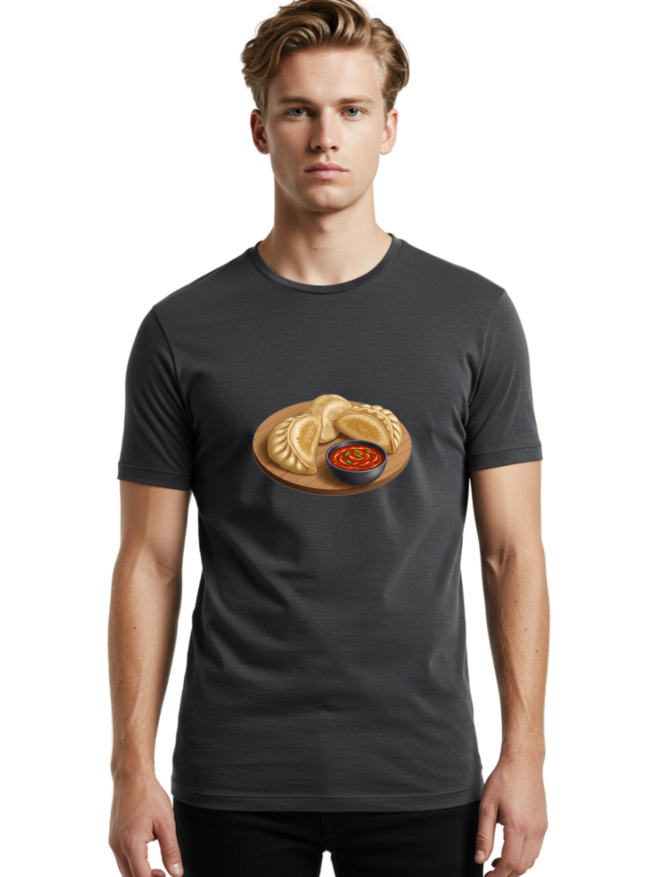 Momos-With-Red-Sauce-1 Men'S Graphic Tee, 100% Cotton, Comfortable Casual Summer Wear, Machine Washable, Vintage Camera, Old Camera, Antique Camera, Black Camera, Classic Photography, Photography Equipment, Nostalgic Device, Film Camera, Baf226