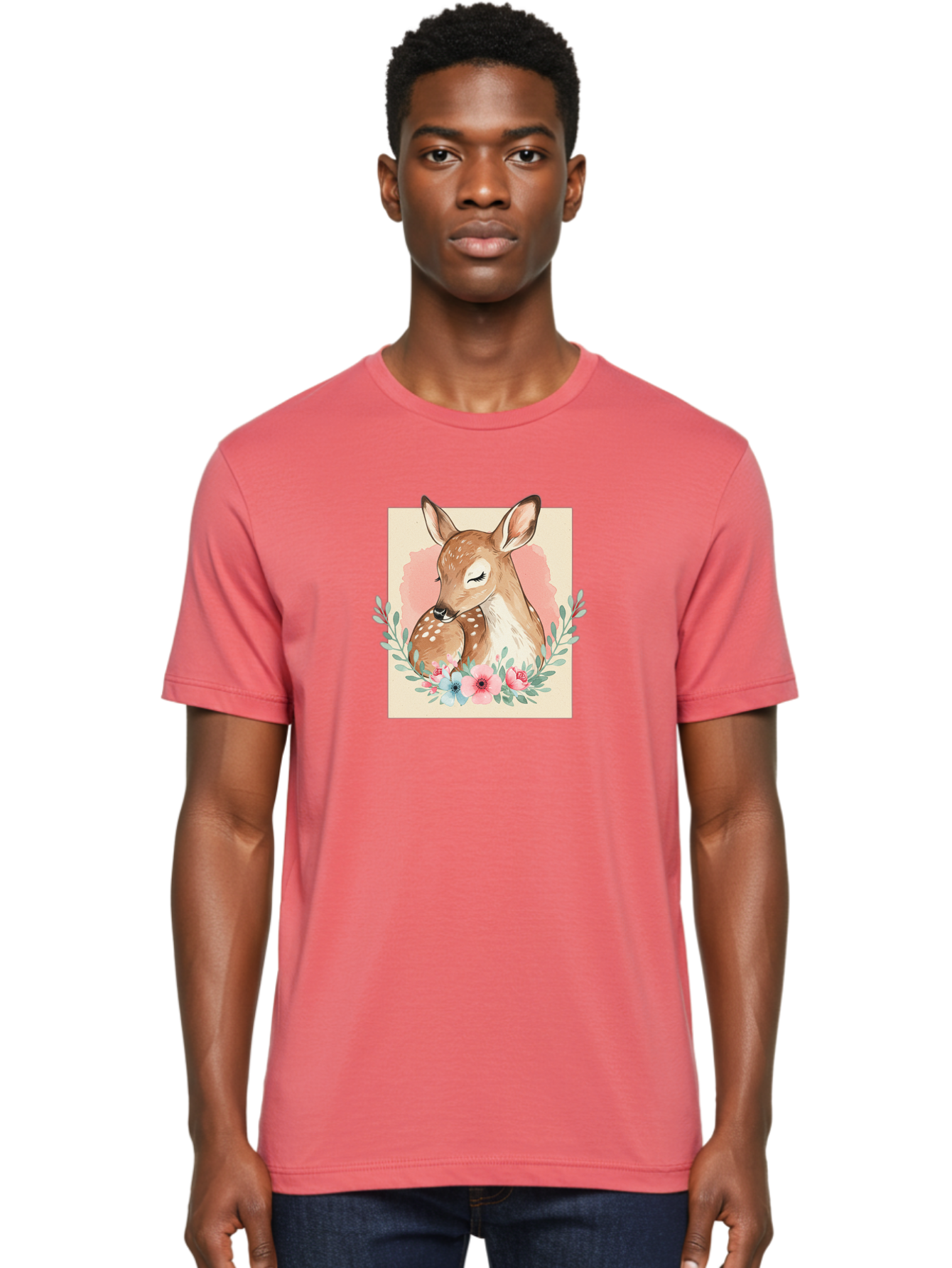 Mother-Deer-And-Fawn Men'S Graphic Tee, 100% Cotton, Comfortable Casual Summer Wear, Machine Washable, Vintage Camera, Old Camera, Antique Camera, Black Camera, Classic Photography, Photography Equipment, Nostalgic Device, Film Camera, Baf234