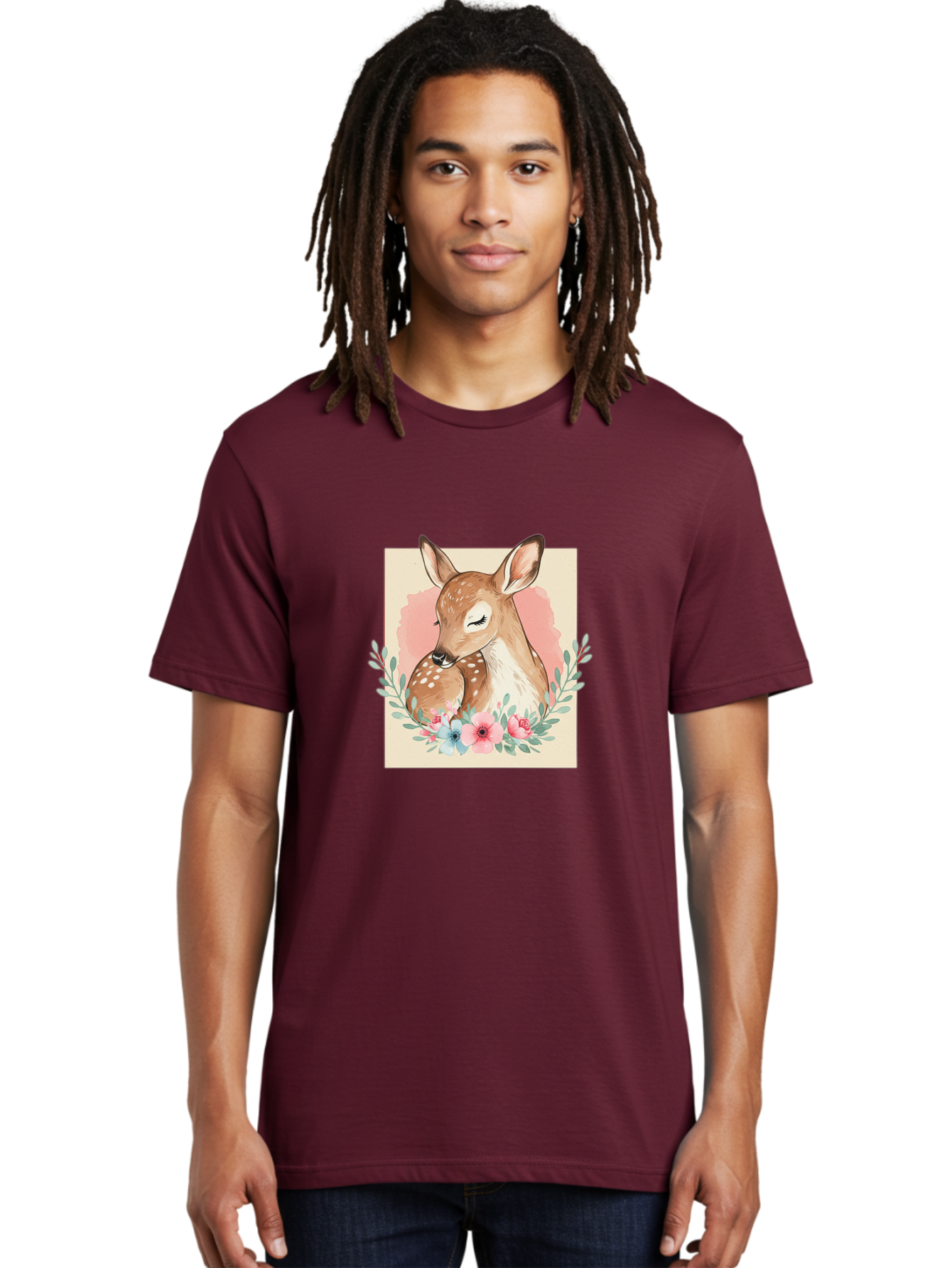 Mother-Deer-And-Fawn Men'S Graphic Tee, 100% Cotton, Comfortable Casual Summer Wear, Machine Washable, Vintage Camera, Old Camera, Antique Camera, Black Camera, Classic Photography, Photography Equipment, Nostalgic Device, Film Camera, Baf234