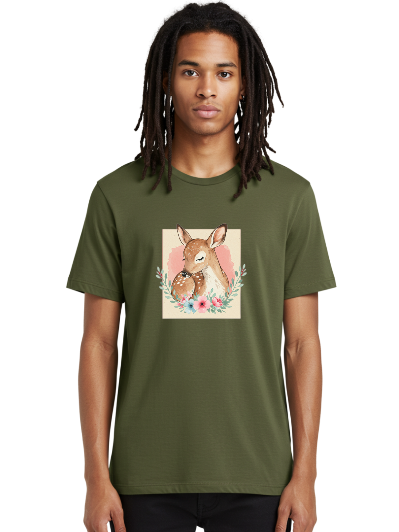 Mother-Deer-And-Fawn Men'S Graphic Tee, 100% Cotton, Comfortable Casual Summer Wear, Machine Washable, Vintage Camera, Old Camera, Antique Camera, Black Camera, Classic Photography, Photography Equipment, Nostalgic Device, Film Camera, Baf234