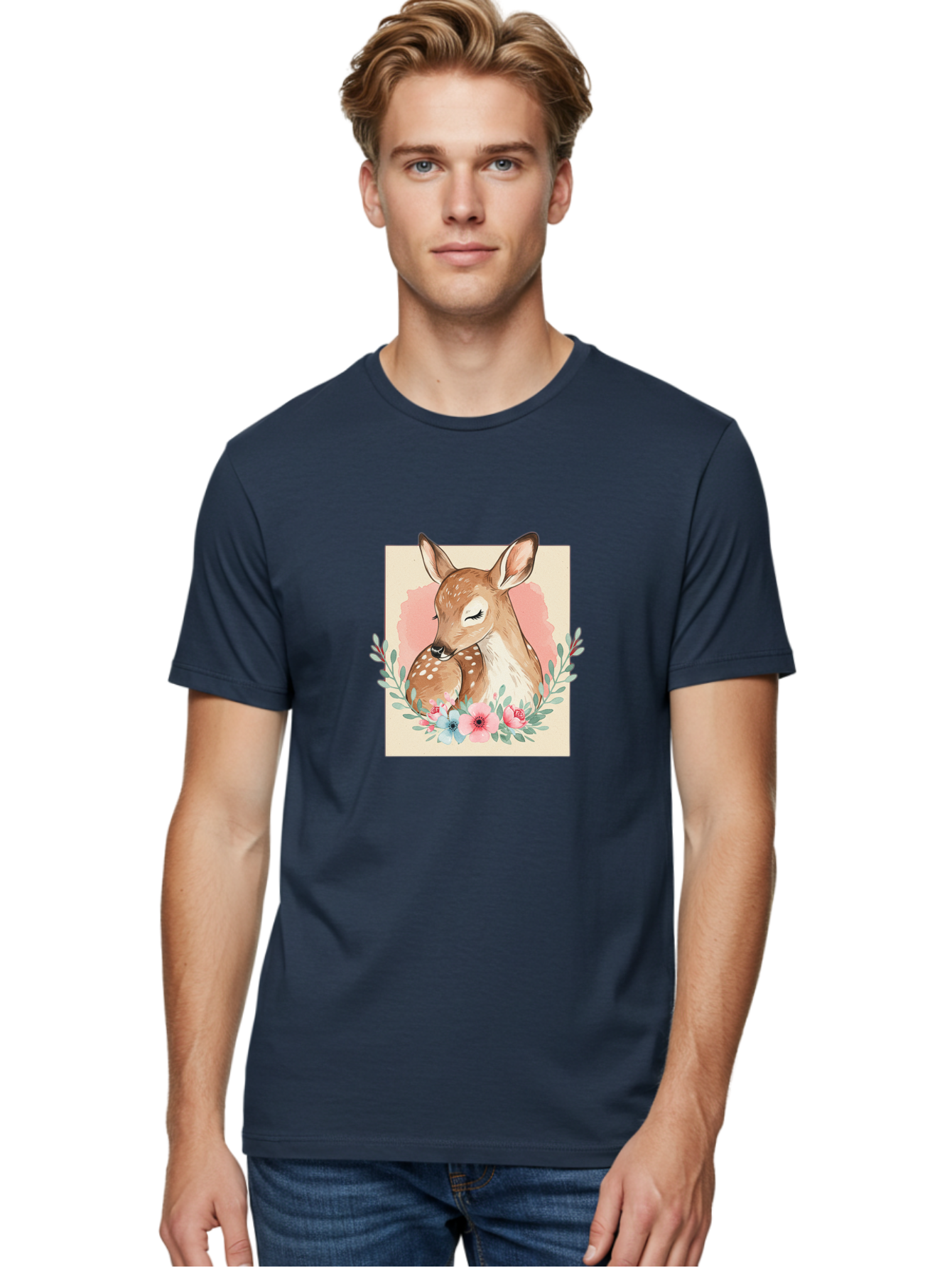 Mother-Deer-And-Fawn Men'S Graphic Tee, 100% Cotton, Comfortable Casual Summer Wear, Machine Washable, Vintage Camera, Old Camera, Antique Camera, Black Camera, Classic Photography, Photography Equipment, Nostalgic Device, Film Camera, Baf234