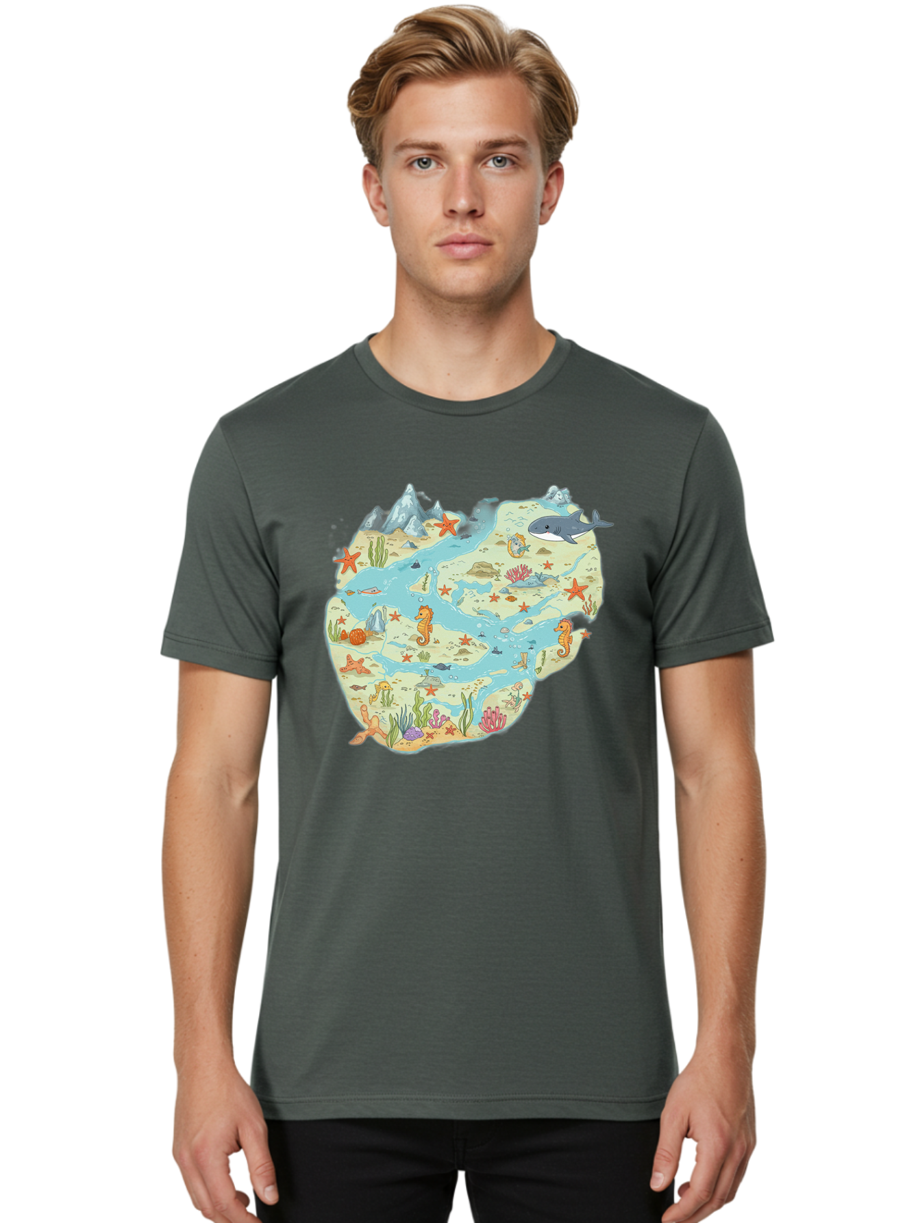 Ocean-Puzzle Men'S Graphic Tee, 100% Cotton, Comfortable Casual Summer Wear, Machine Washable, Vintage Camera, Old Camera, Antique Camera, Black Camera, Classic Photography, Photography Equipment, Nostalgic Device, Film Camera, Camera Art Baf240