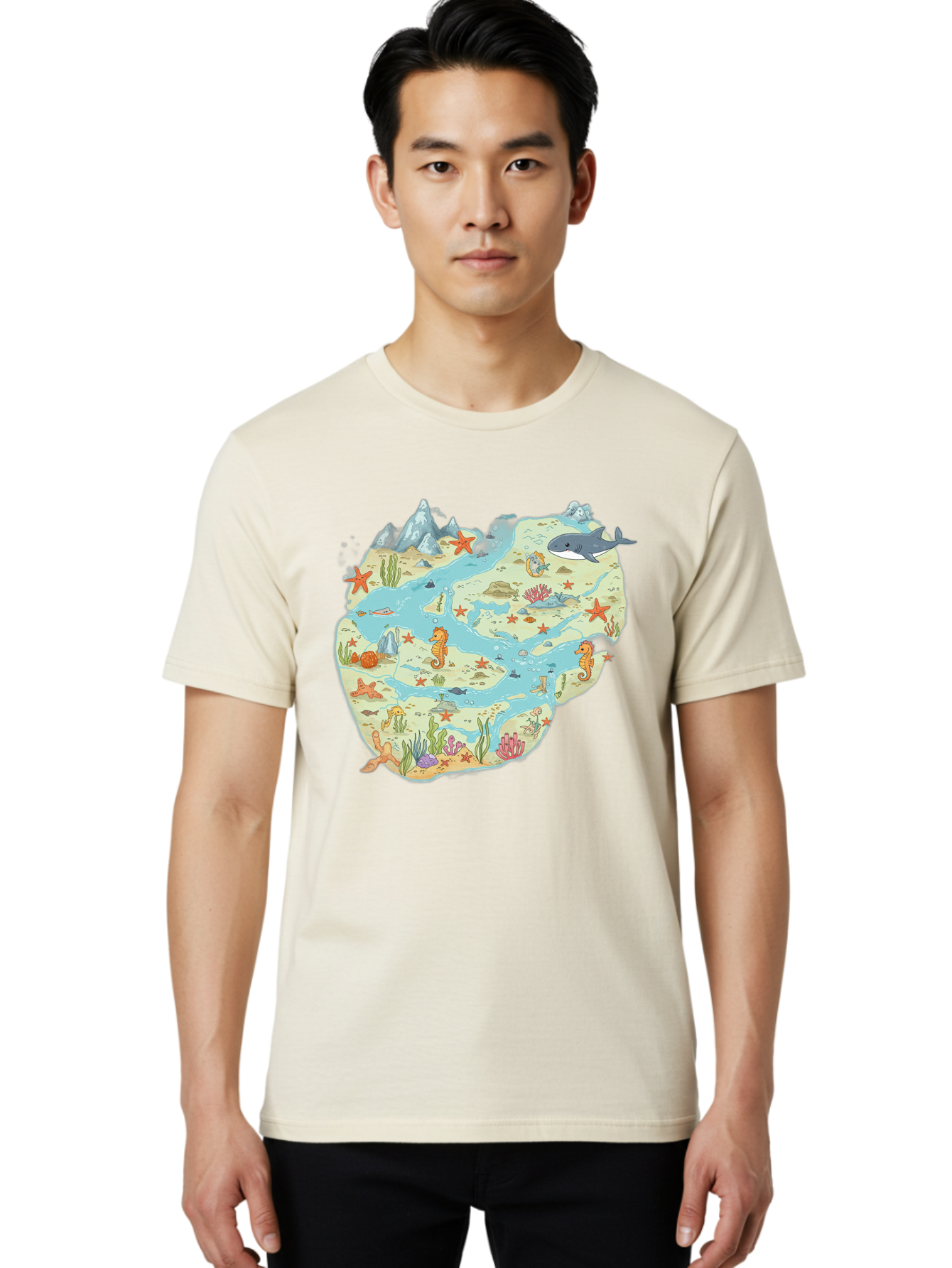 Ocean-Puzzle Men'S Graphic Tee, 100% Cotton, Comfortable Casual Summer Wear, Machine Washable, Vintage Camera, Old Camera, Antique Camera, Black Camera, Classic Photography, Photography Equipment, Nostalgic Device, Film Camera, Camera Art Baf240