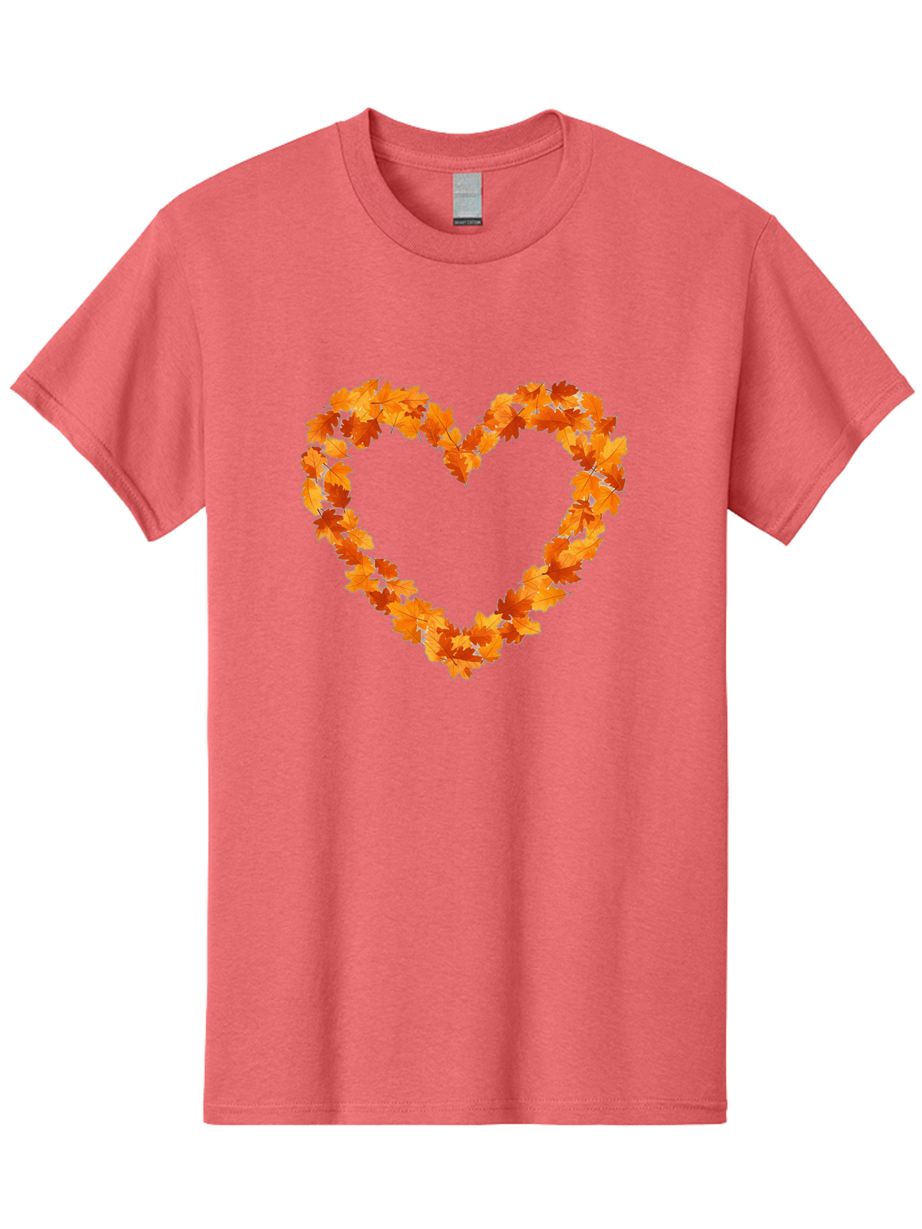 Orange-Leaves-Heart Men'S Graphic Tee, 100% Cotton, Comfortable Casual Summer Wear, Machine Washable, Vintage Camera, Old Camera, Antique Camera, Black Camera, Classic Photography, Photography Equipment, Nostalgic Device, Film Camera, Baf244