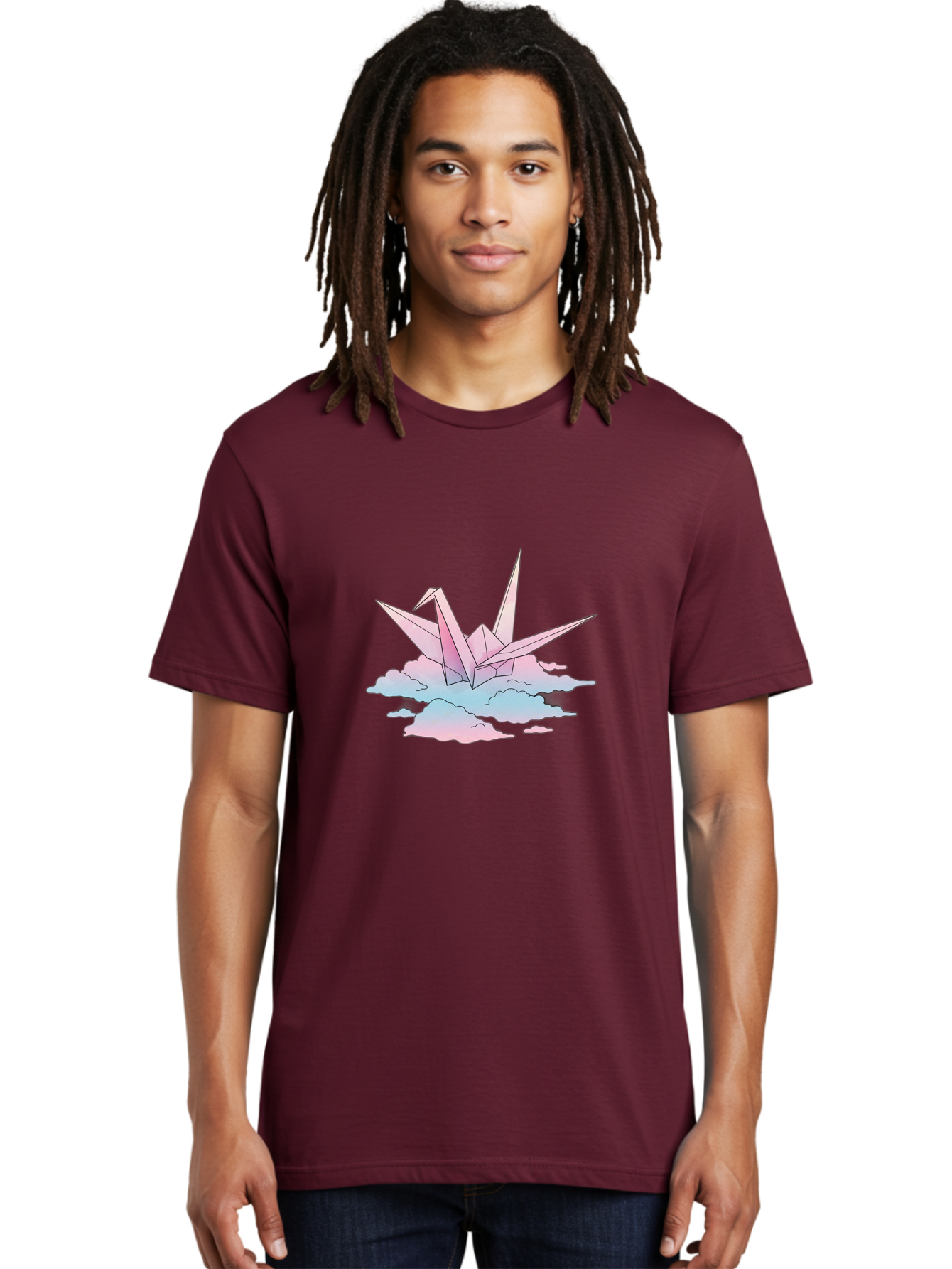 Origami-Crane Men'S Graphic Tee, 100% Cotton, Comfortable Casual Summer Wear, Machine Washable, Vintage Camera, Old Camera, Antique Camera, Black Camera, Classic Photography, Photography Equipment, Nostalgic Device, Film Camera, Camera Art Baf252