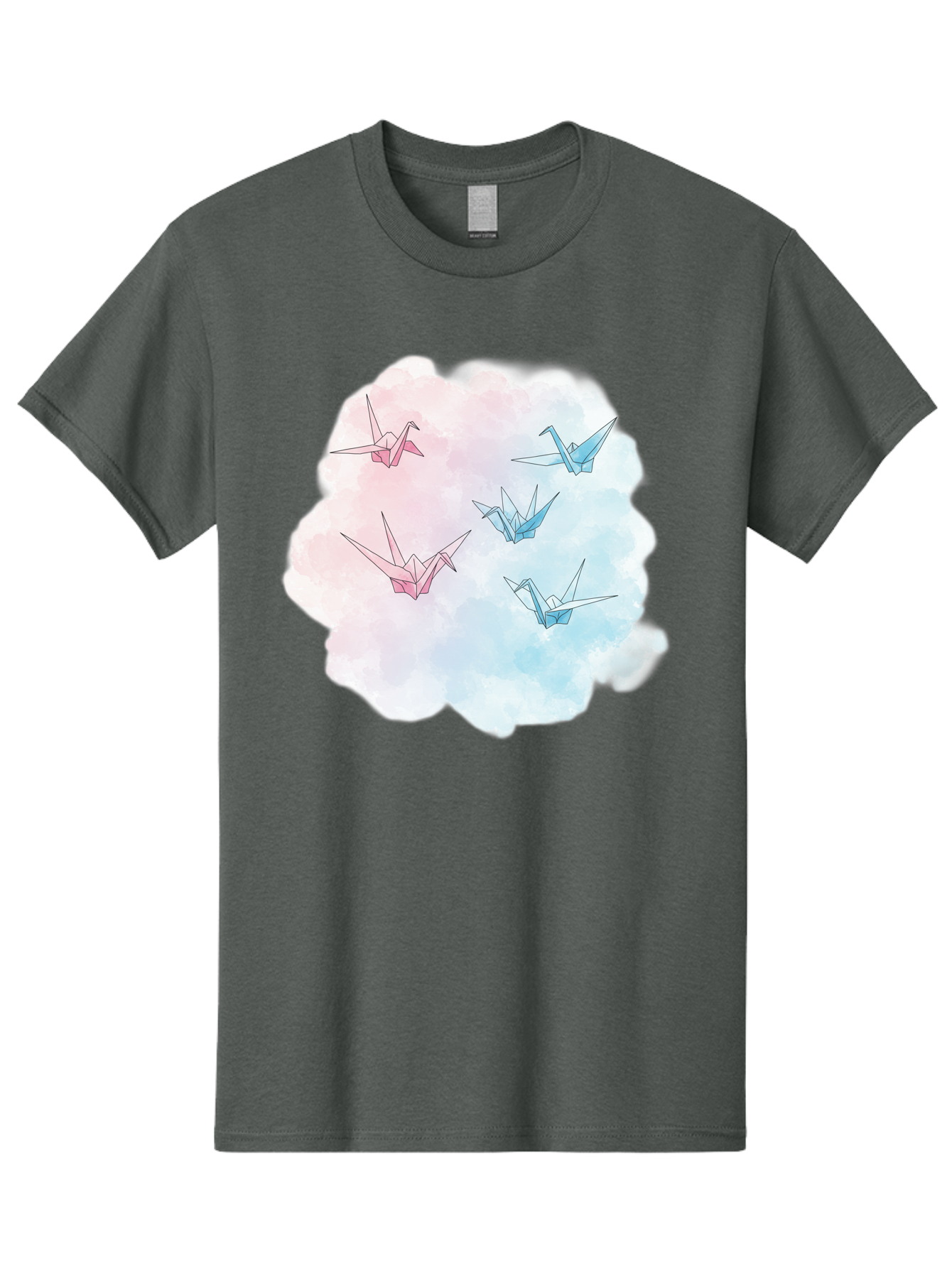 Origami-Cranes-On-Cloud Men'S Graphic Tee, 100% Cotton, Comfortable Casual Summer Wear, Machine Washable, Vintage Camera, Old Camera, Antique Camera, Black Camera, Classic Photography, Photography Equipment, Nostalgic Device, Film Camera, Baf256