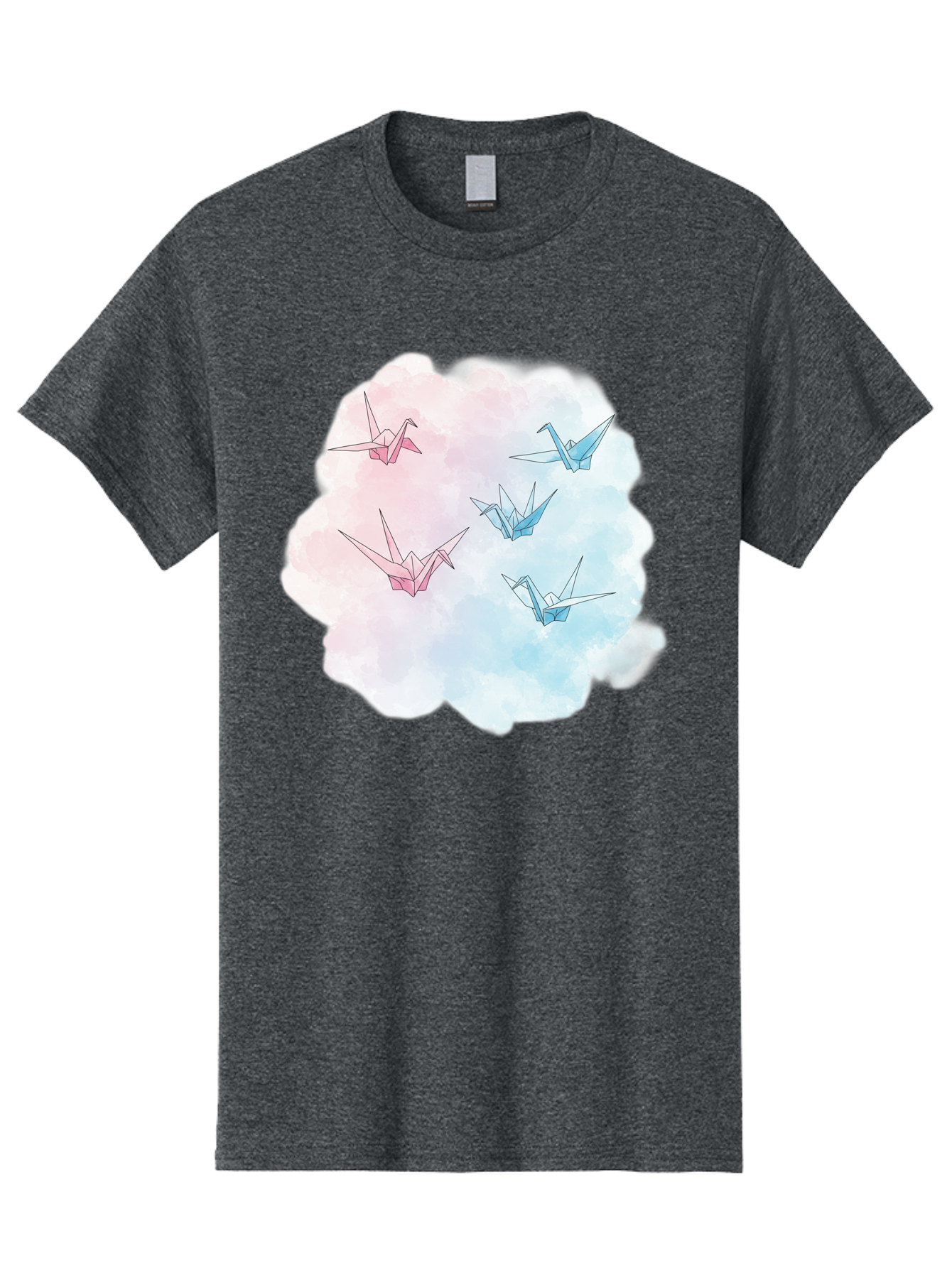 Origami-Cranes-On-Cloud Men'S Graphic Tee, 100% Cotton, Comfortable Casual Summer Wear, Machine Washable, Vintage Camera, Old Camera, Antique Camera, Black Camera, Classic Photography, Photography Equipment, Nostalgic Device, Film Camera, Baf256