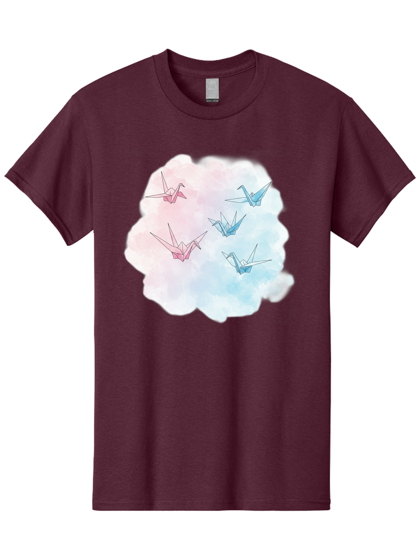 Origami-Cranes-On-Cloud Men'S Graphic Tee, 100% Cotton, Comfortable Casual Summer Wear, Machine Washable, Vintage Camera, Old Camera, Antique Camera, Black Camera, Classic Photography, Photography Equipment, Nostalgic Device, Film Camera, Baf256