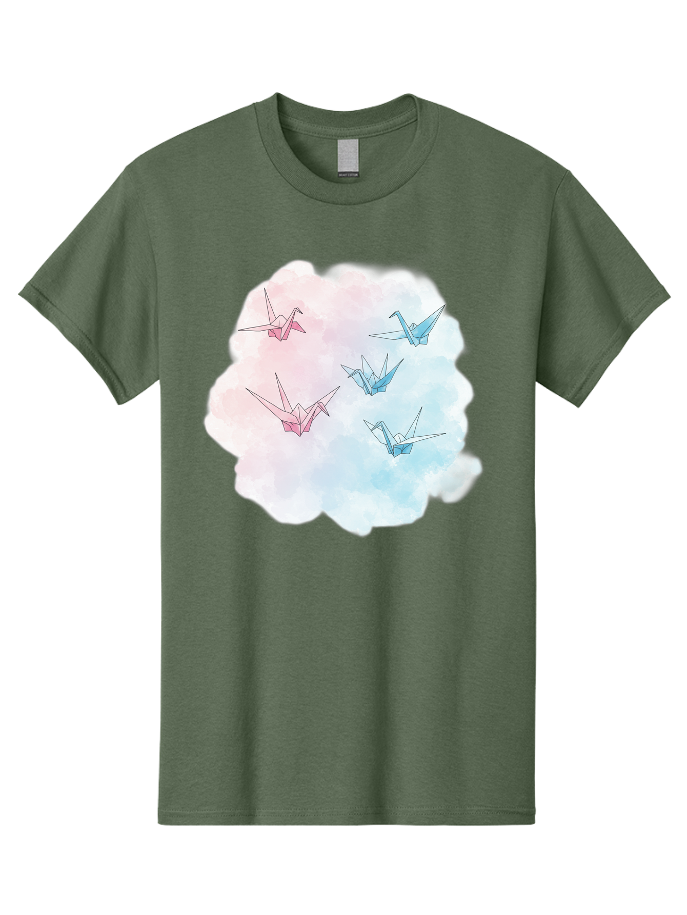 Origami-Cranes-On-Cloud Men'S Graphic Tee, 100% Cotton, Comfortable Casual Summer Wear, Machine Washable, Vintage Camera, Old Camera, Antique Camera, Black Camera, Classic Photography, Photography Equipment, Nostalgic Device, Film Camera, Baf256