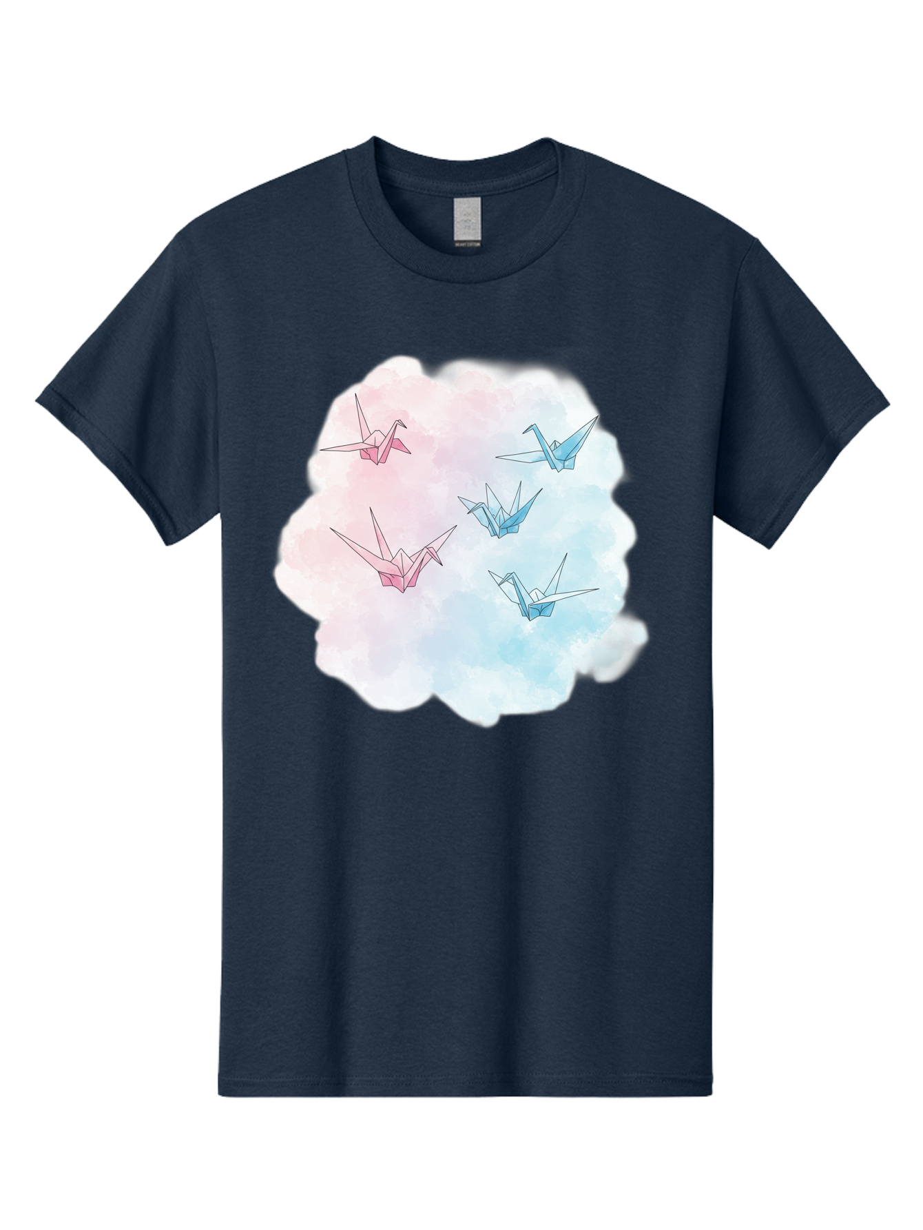 Origami-Cranes-On-Cloud Men'S Graphic Tee, 100% Cotton, Comfortable Casual Summer Wear, Machine Washable, Vintage Camera, Old Camera, Antique Camera, Black Camera, Classic Photography, Photography Equipment, Nostalgic Device, Film Camera, Baf256