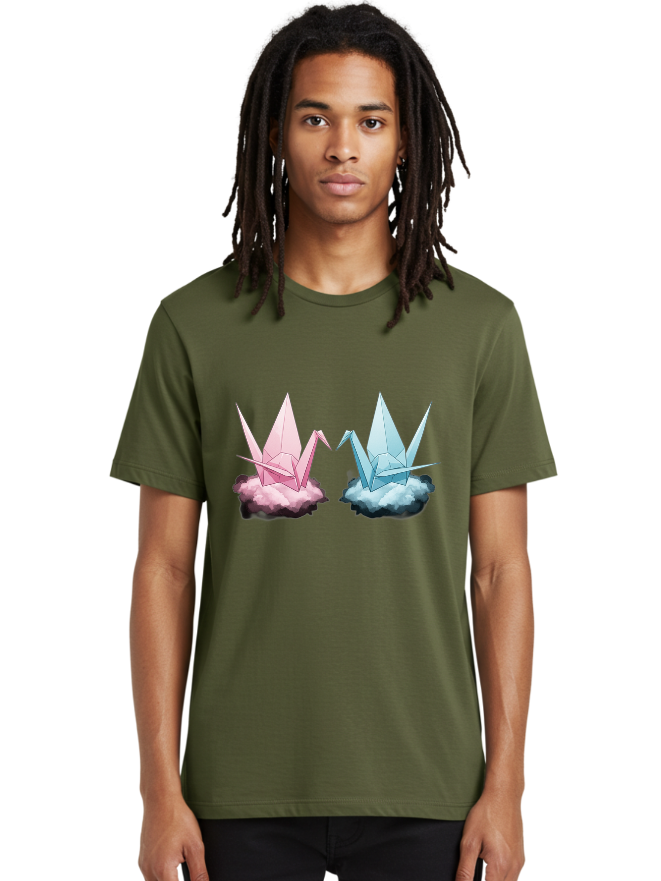 Origami-Cranes Men'S Graphic Tee, 100% Cotton, Comfortable Casual Summer Wear, Machine Washable, Vintage Camera, Old Camera, Antique Camera, Black Camera, Classic Photography, Photography Equipment, Nostalgic Device, Film Camera, Camera Art Baf257