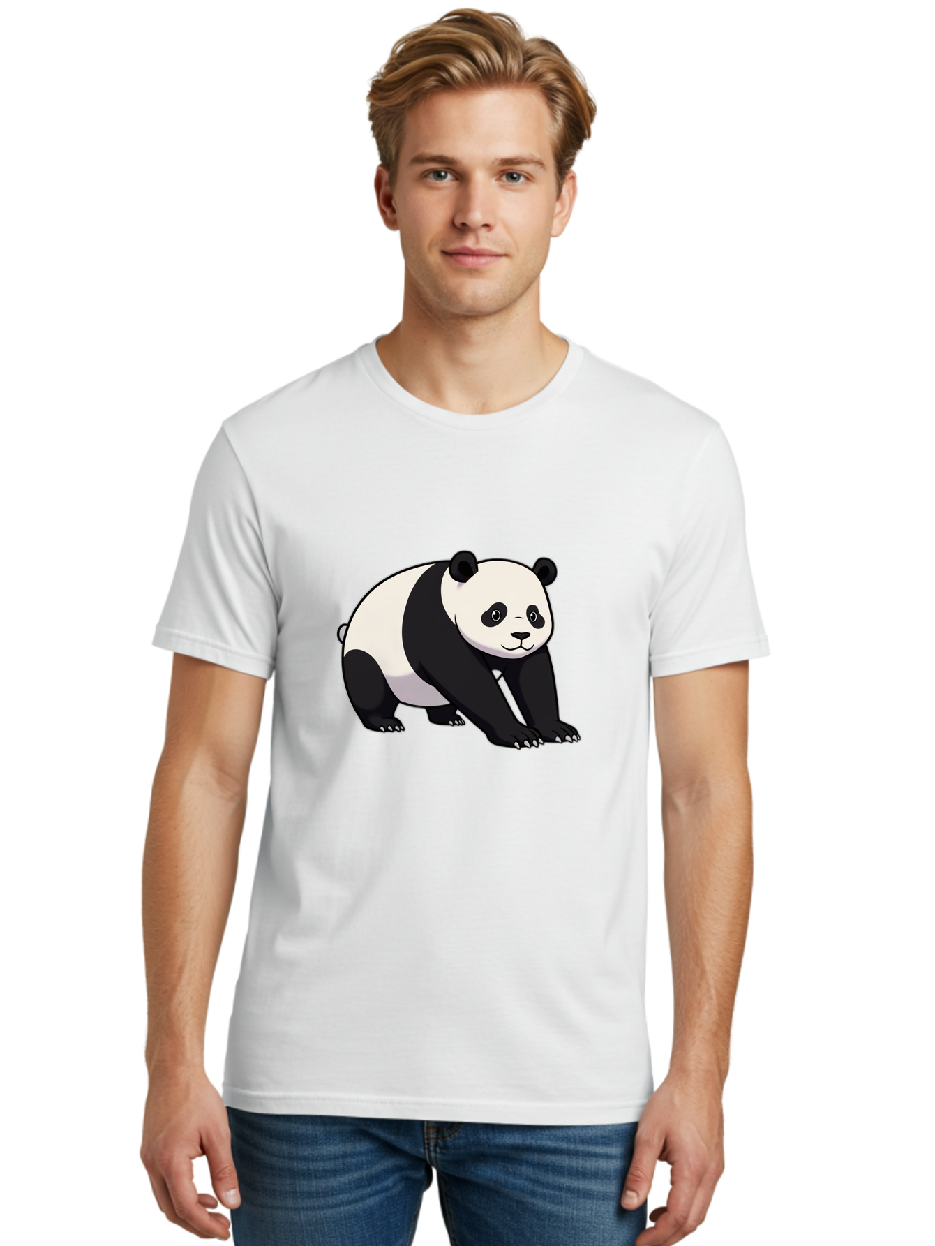 Panda-2 Men'S Graphic Tee, 100% Cotton, Comfortable Casual Summer Wear, Machine Washable, Vintage Camera, Old Camera, Antique Camera, Black Camera, Classic Photography, Photography Equipment, Nostalgic Device, Film Camera, Camera Art Baf260