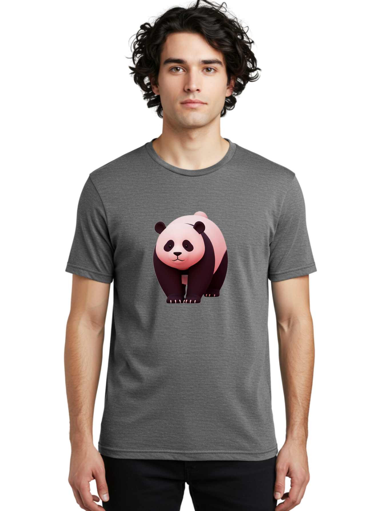 Panda-3 Men'S Graphic Tee, 100% Cotton, Comfortable Casual Summer Wear, Machine Washable, Vintage Camera, Old Camera, Antique Camera, Black Camera, Classic Photography, Photography Equipment, Nostalgic Device, Film Camera, Camera Art Baf261
