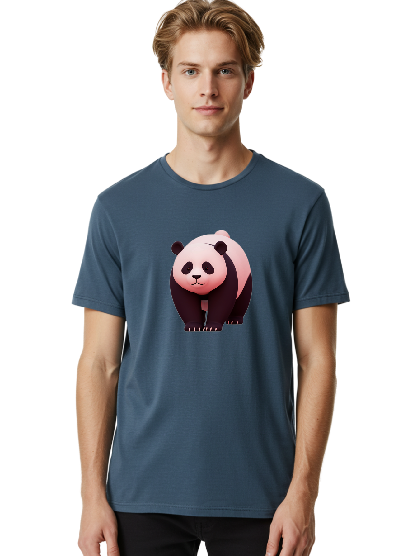 Panda-3 Men'S Graphic Tee, 100% Cotton, Comfortable Casual Summer Wear, Machine Washable, Vintage Camera, Old Camera, Antique Camera, Black Camera, Classic Photography, Photography Equipment, Nostalgic Device, Film Camera, Camera Art Baf261