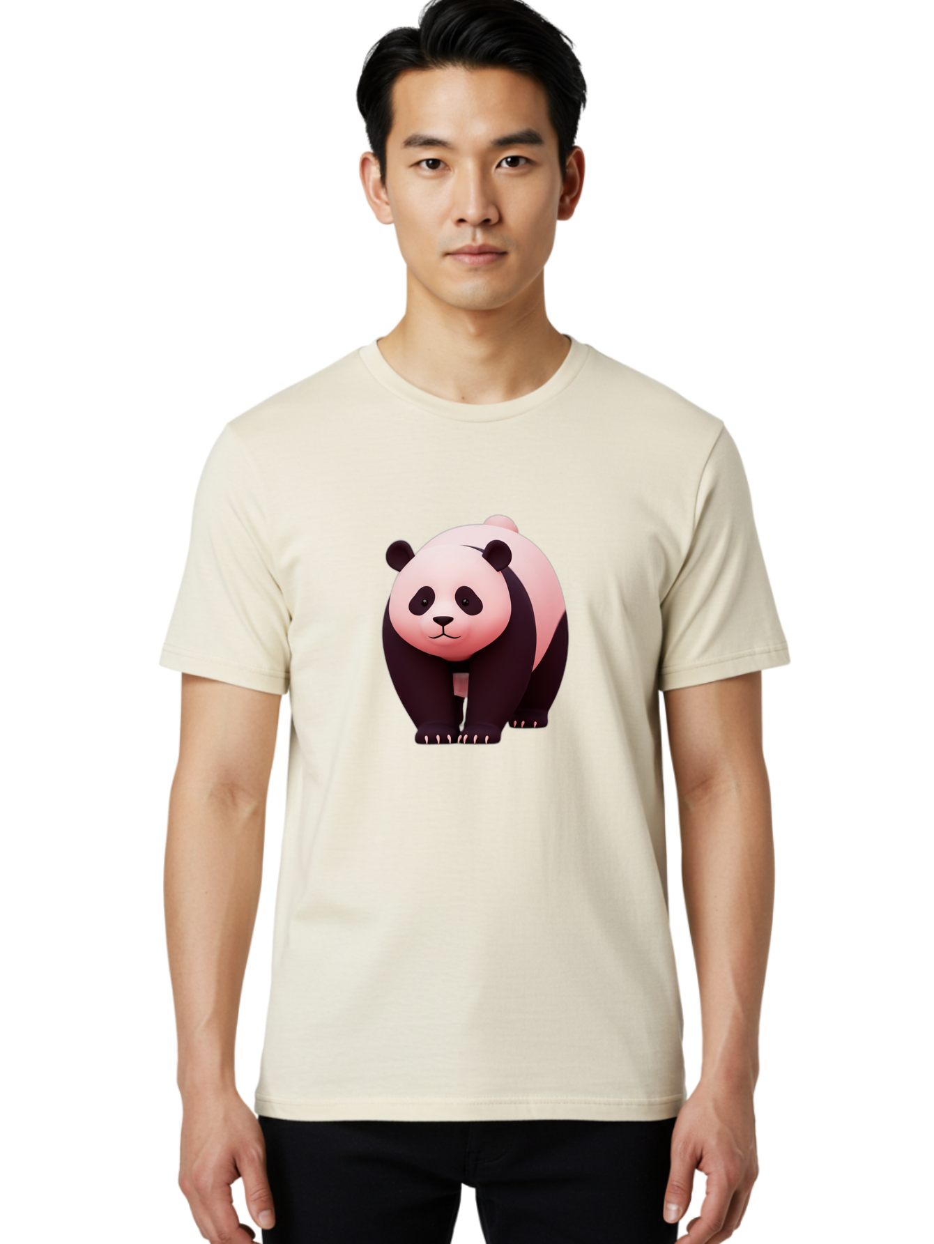 Panda-3 Men'S Graphic Tee, 100% Cotton, Comfortable Casual Summer Wear, Machine Washable, Vintage Camera, Old Camera, Antique Camera, Black Camera, Classic Photography, Photography Equipment, Nostalgic Device, Film Camera, Camera Art Baf261