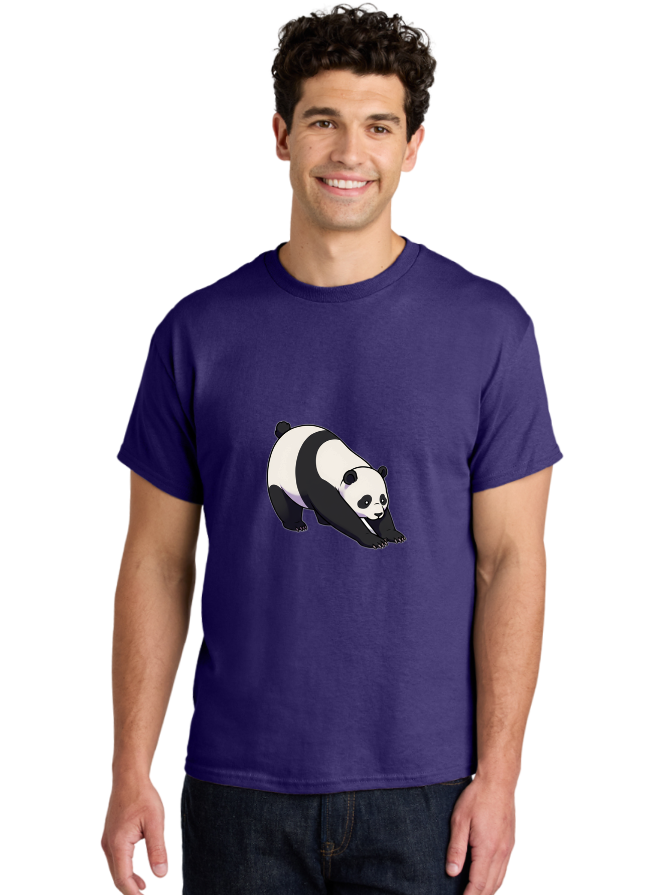 Panda-Doing-Yoga Men'S Graphic Tee, 100% Cotton, Comfortable Casual Summer Wear, Machine Washable, Vintage Camera, Old Camera, Antique Camera, Black Camera, Classic Photography, Photography Equipment, Nostalgic Device, Film Camera, Camera Art Baf272