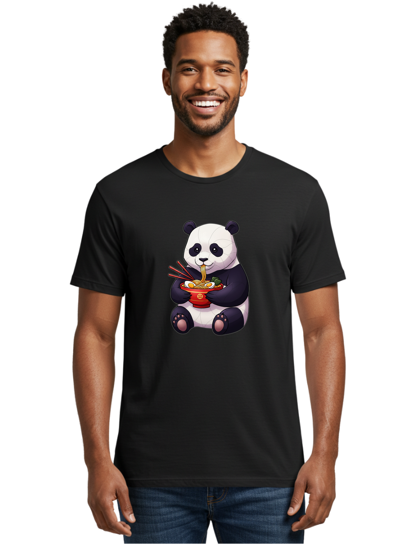 Panda-Eating-Noodles-3 Men'S Graphic Tee, 100% Cotton, Comfortable Casual Summer Wear, Machine Washable, Vintage Camera, Old Camera, Antique Camera, Black Camera, Classic Photography, Photography Equipment, Nostalgic Device, Film Camera, Baf283