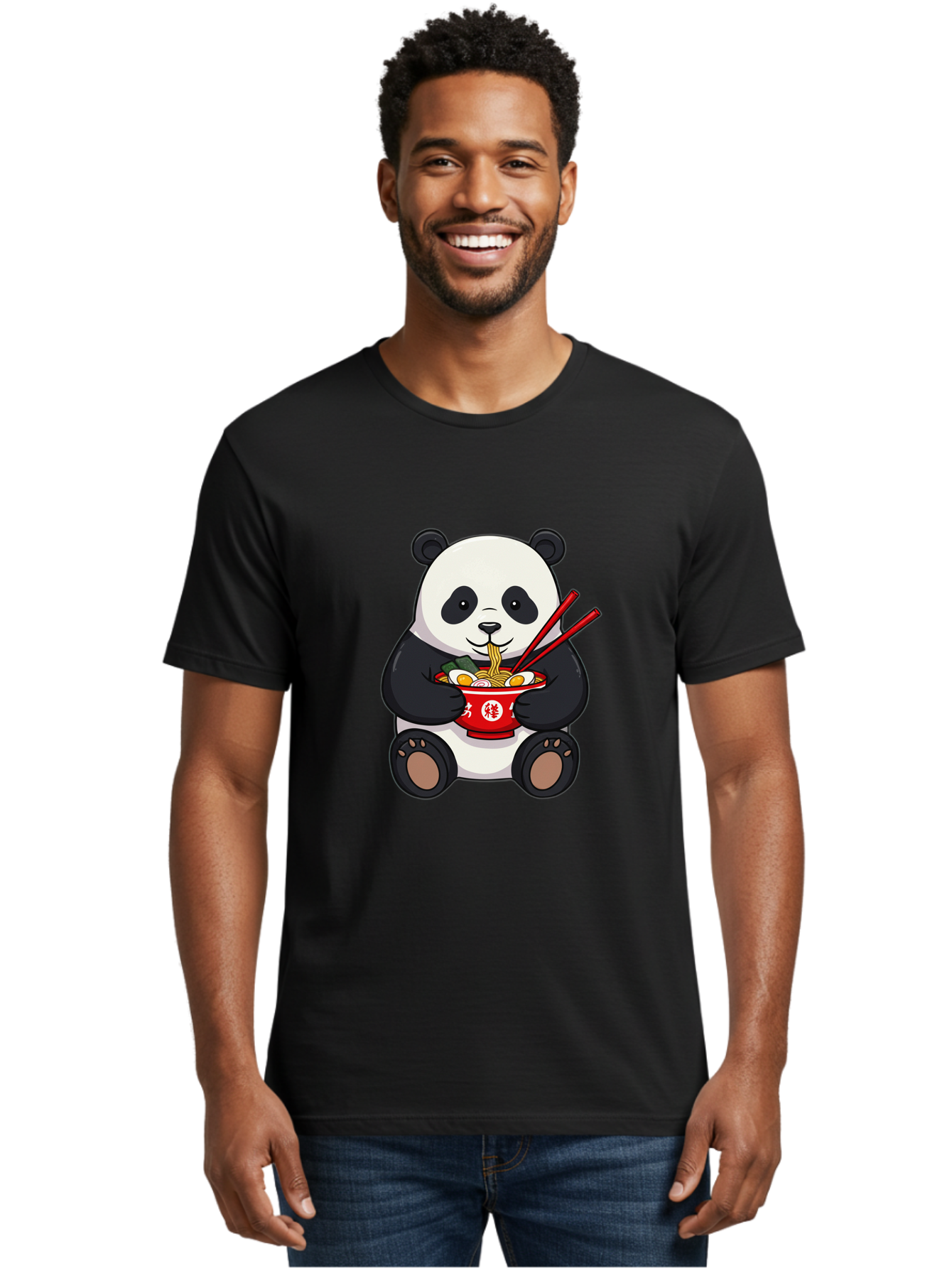 Panda-Eating-Ramen-1 Men'S Graphic Tee, 100% Cotton, Comfortable Casual Summer Wear, Machine Washable, Vintage Camera, Old Camera, Antique Camera, Black Camera, Classic Photography, Photography Equipment, Nostalgic Device, Film Camera, Baf285