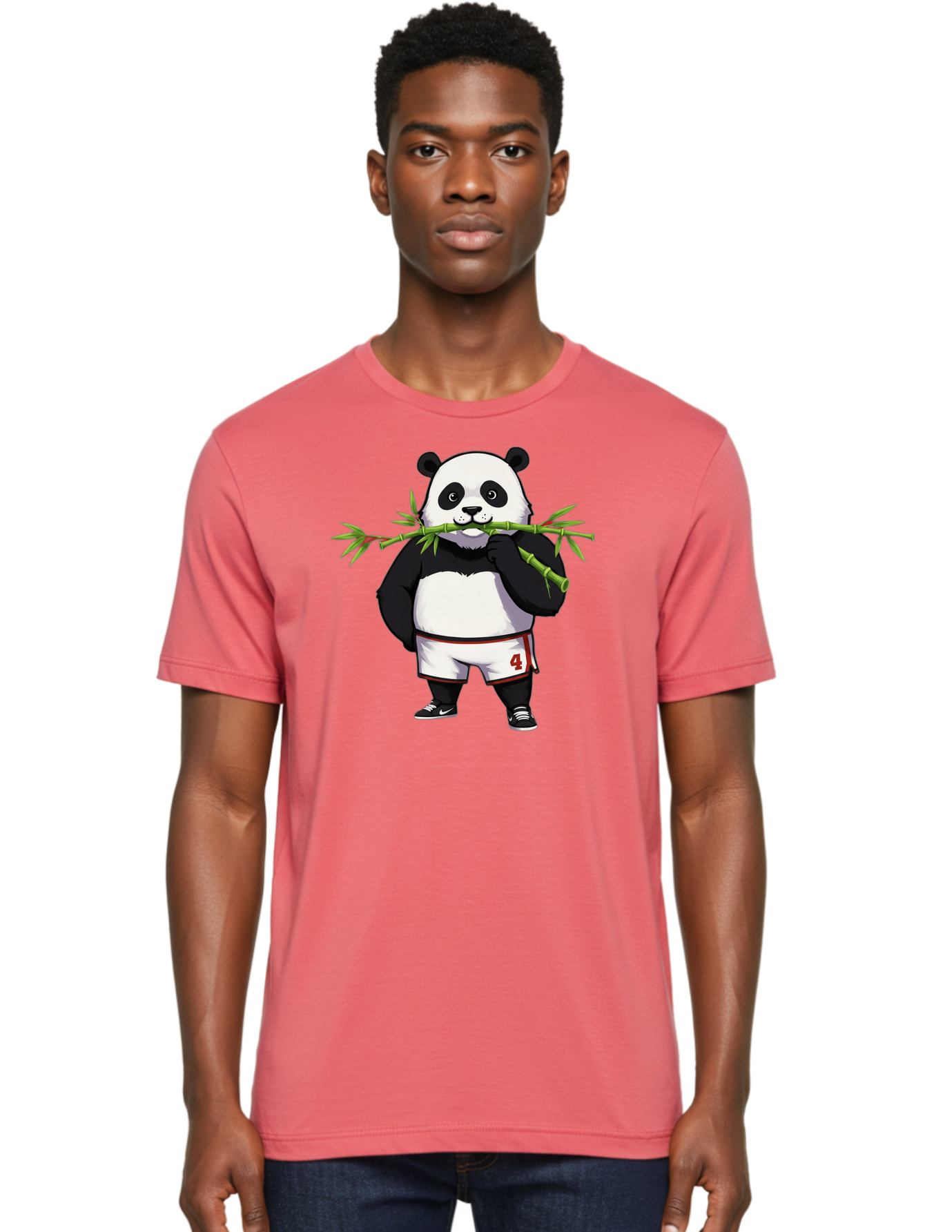 Panda-In-Shorts Men'S Graphic Tee, 100% Cotton, Comfortable Casual Summer Wear, Machine Washable, Vintage Camera, Old Camera, Antique Camera, Black Camera, Classic Photography, Photography Equipment, Nostalgic Device, Film Camera, Camera Art Baf297
