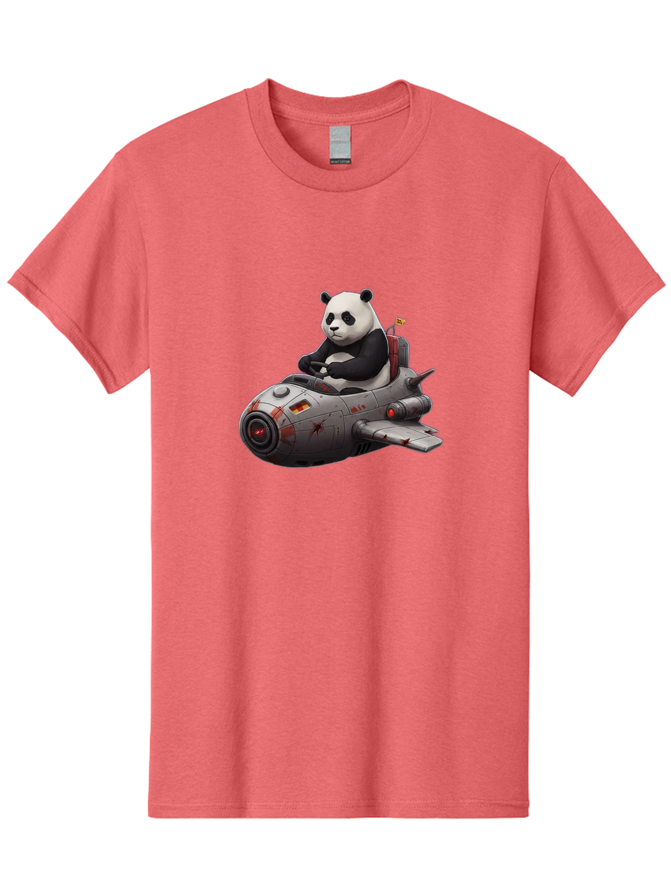 Panda-In-Spaceship-1 Men'S Graphic Tee, 100% Cotton, Comfortable Casual Summer Wear, Machine Washable, Vintage Camera, Old Camera, Antique Camera, Black Camera, Classic Photography, Photography Equipment, Nostalgic Device, Film Camera, Baf298