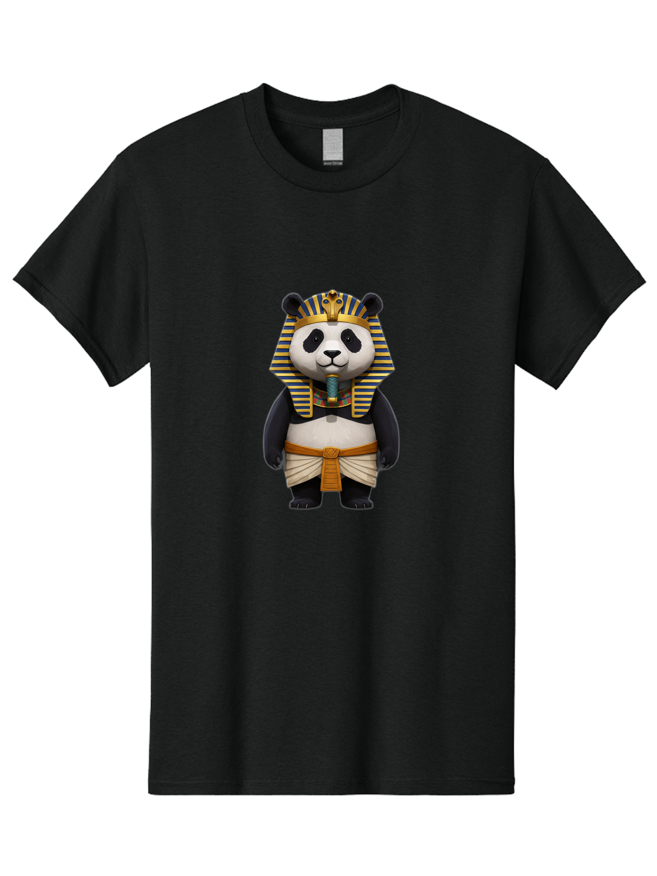 Panda-Pharaoh-2 Men'S Graphic Tee, 100% Cotton, Comfortable Casual Summer Wear, Machine Washable, Vintage Camera, Old Camera, Antique Camera, Black Camera, Classic Photography, Photography Equipment, Nostalgic Device, Film Camera, Camera Art Baf304