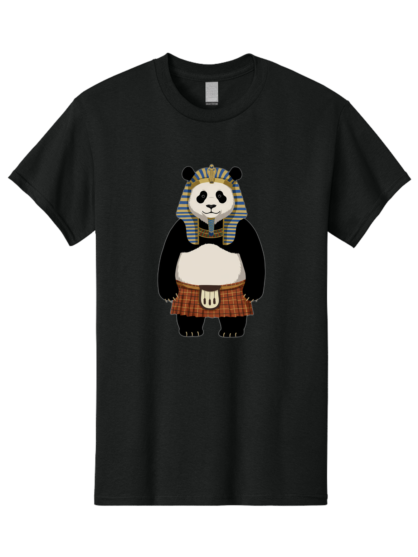 Panda-Pharaoh-7 Men'S Graphic Tee, 100% Cotton, Comfortable Casual Summer Wear, Machine Washable, Vintage Camera, Old Camera, Antique Camera, Black Camera, Classic Photography, Photography Equipment, Nostalgic Device, Film Camera, Camera Art Baf309