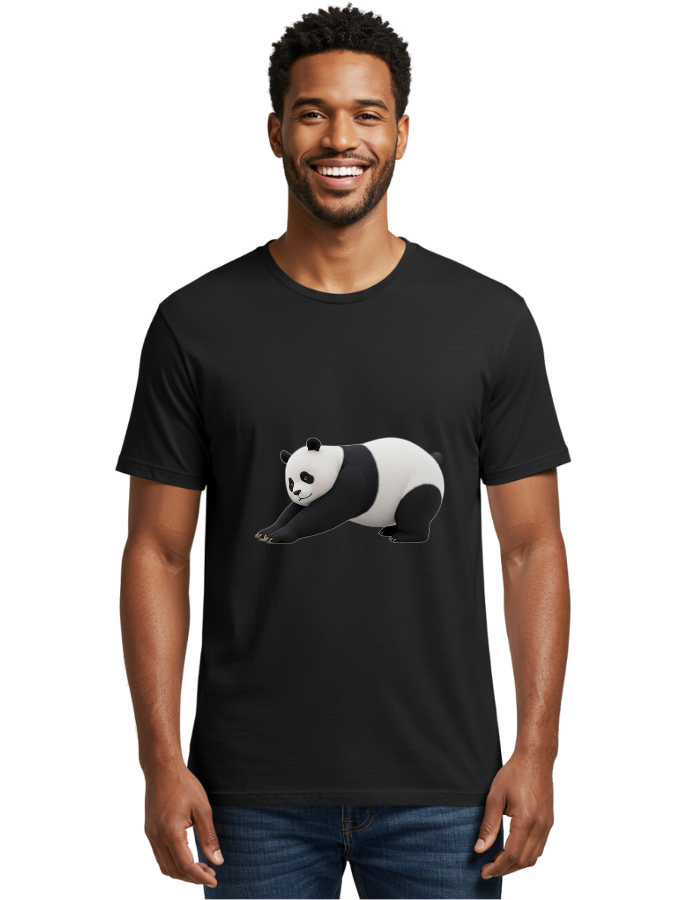 Panda-Stretching Men'S Graphic Tee, 100% Cotton, Comfortable Casual Summer Wear, Machine Washable, Vintage Camera, Old Camera, Antique Camera, Black Camera, Classic Photography, Photography Equipment, Nostalgic Device, Film Camera, Camera Art Baf323