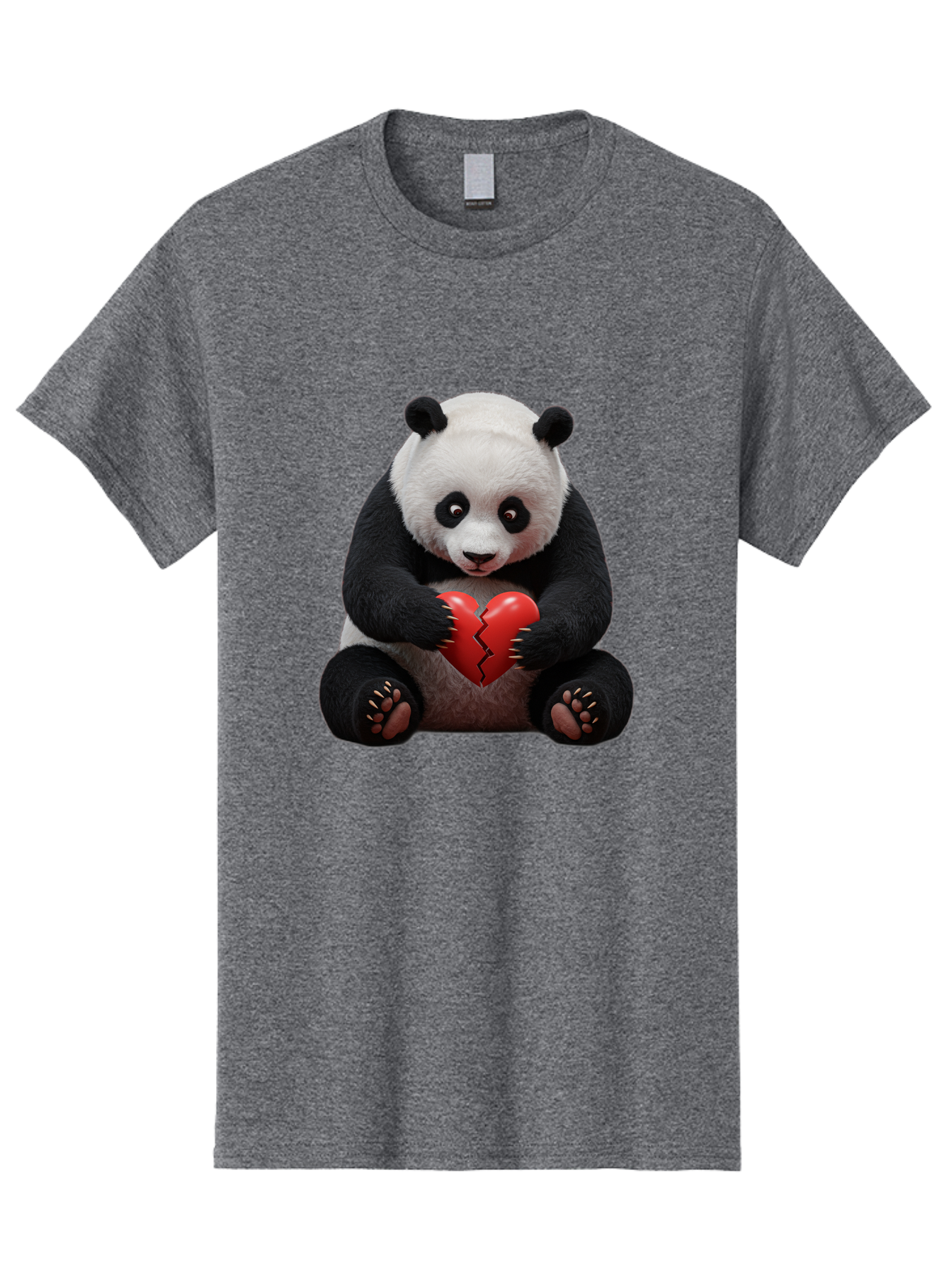 Panda-With-Broken-Heart-1 Men'S Graphic Tee, 100% Cotton, Comfortable Casual Summer Wear, Machine Washable, Vintage Camera, Old Camera, Antique Camera, Black Camera, Classic Photography, Photography Equipment, Nostalgic Device, Film Camera, Baf326