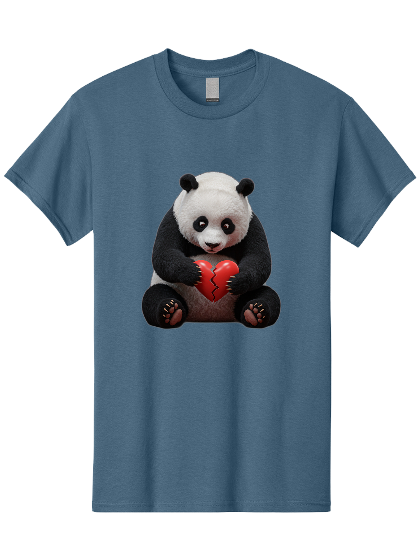 Panda-With-Broken-Heart-1 Men'S Graphic Tee, 100% Cotton, Comfortable Casual Summer Wear, Machine Washable, Vintage Camera, Old Camera, Antique Camera, Black Camera, Classic Photography, Photography Equipment, Nostalgic Device, Film Camera, Baf326