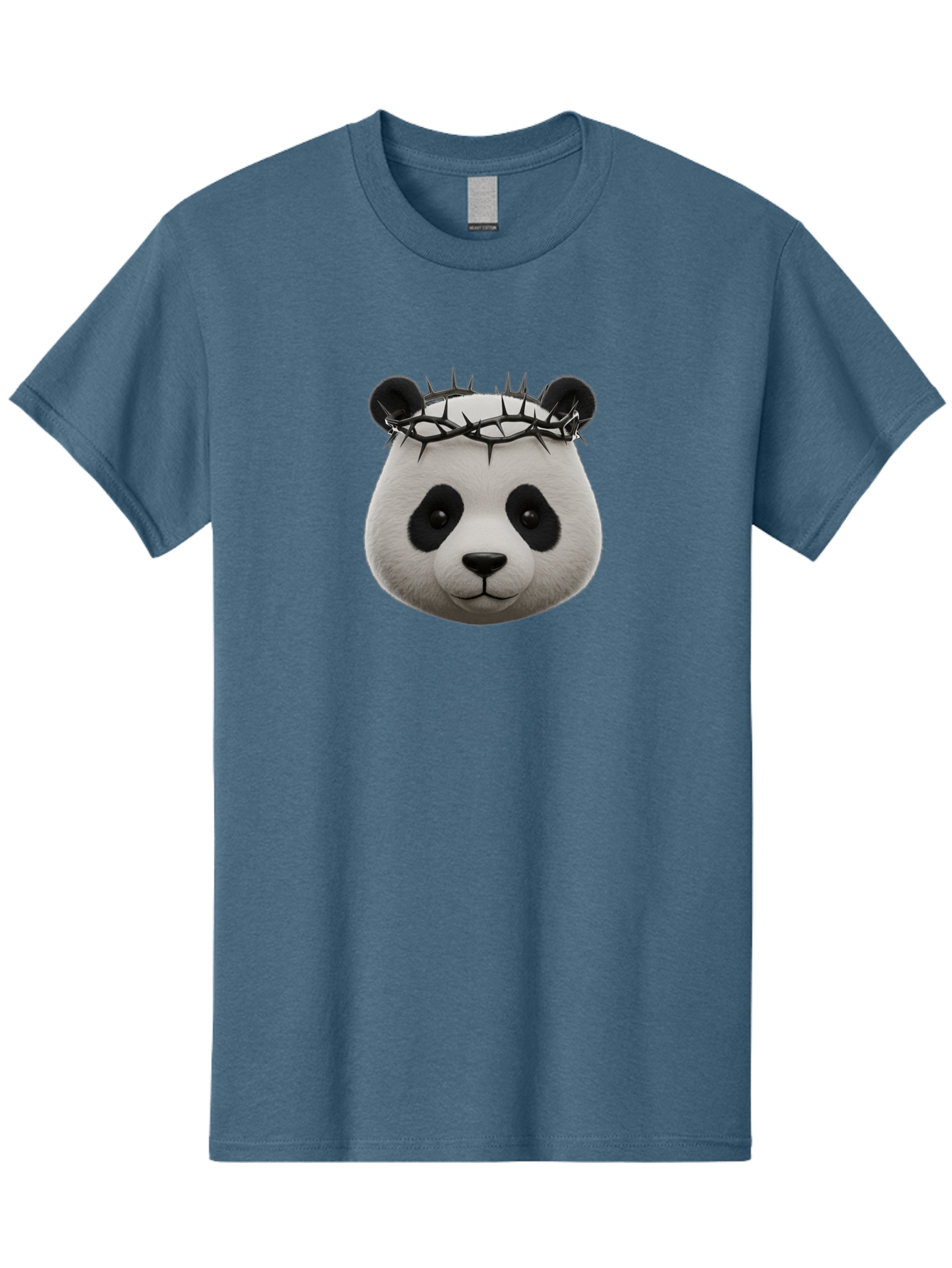 Panda-With-Crown-Of-Thorns-1 Men'S Graphic Tee, 100% Cotton, Comfortable Casual Summer Wear, Machine Washable, Vintage Camera, Old Camera, Antique Camera, Black Camera, Classic Photography, Photography Equipment, Nostalgic Device, Film Camera, Baf331
