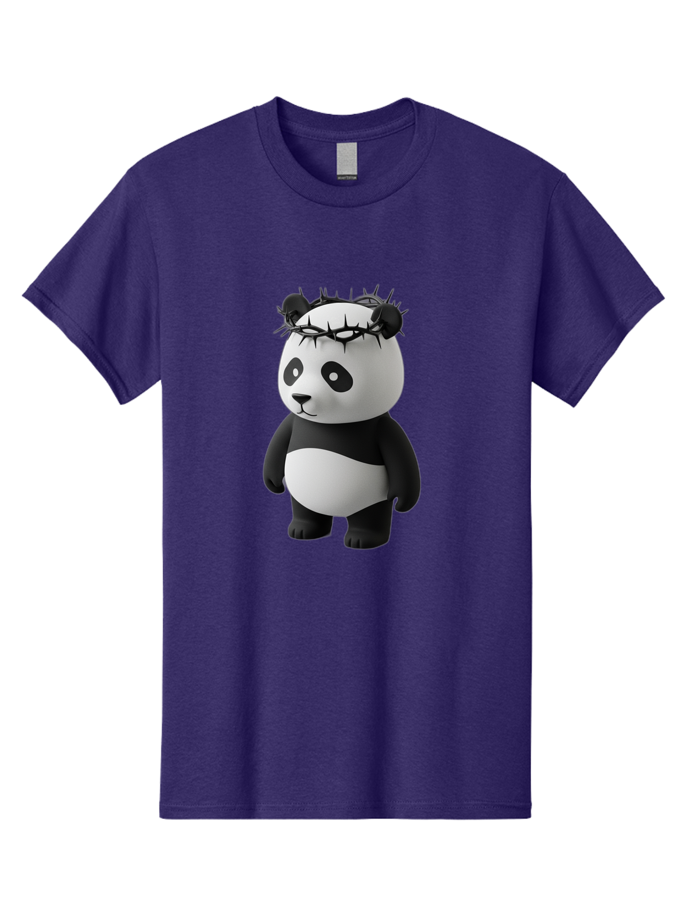 Panda-With-Crown-Of-Thorns-3 Men'S Graphic Tee, 100% Cotton, Comfortable Casual Summer Wear, Machine Washable, Vintage Camera, Old Camera, Antique Camera, Black Camera, Classic Photography, Photography Equipment, Nostalgic Device, Film Camera, Baf333