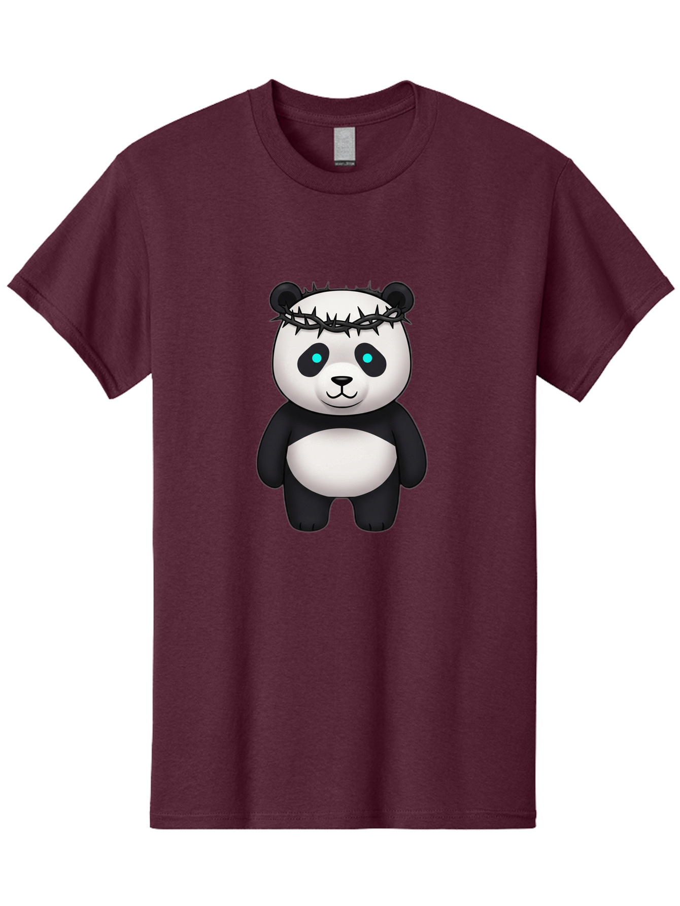 Panda-With-Crown-Of-Thorns Men'S Graphic Tee, 100% Cotton, Comfortable Casual Summer Wear, Machine Washable, Vintage Camera, Old Camera, Antique Camera, Black Camera, Classic Photography, Photography Equipment, Nostalgic Device, Film Camera, Baf334