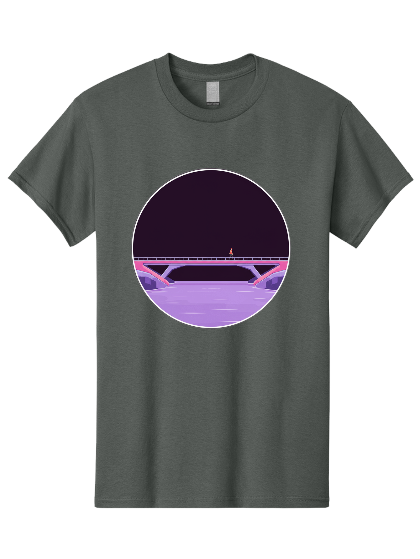 Person-On-Bridge Men'S Graphic Tee, 100% Cotton, Comfortable Casual Summer Wear, Machine Washable, Vintage Camera, Old Camera, Antique Camera, Black Camera, Classic Photography, Photography Equipment, Nostalgic Device, Film Camera, Camera Art Baf345