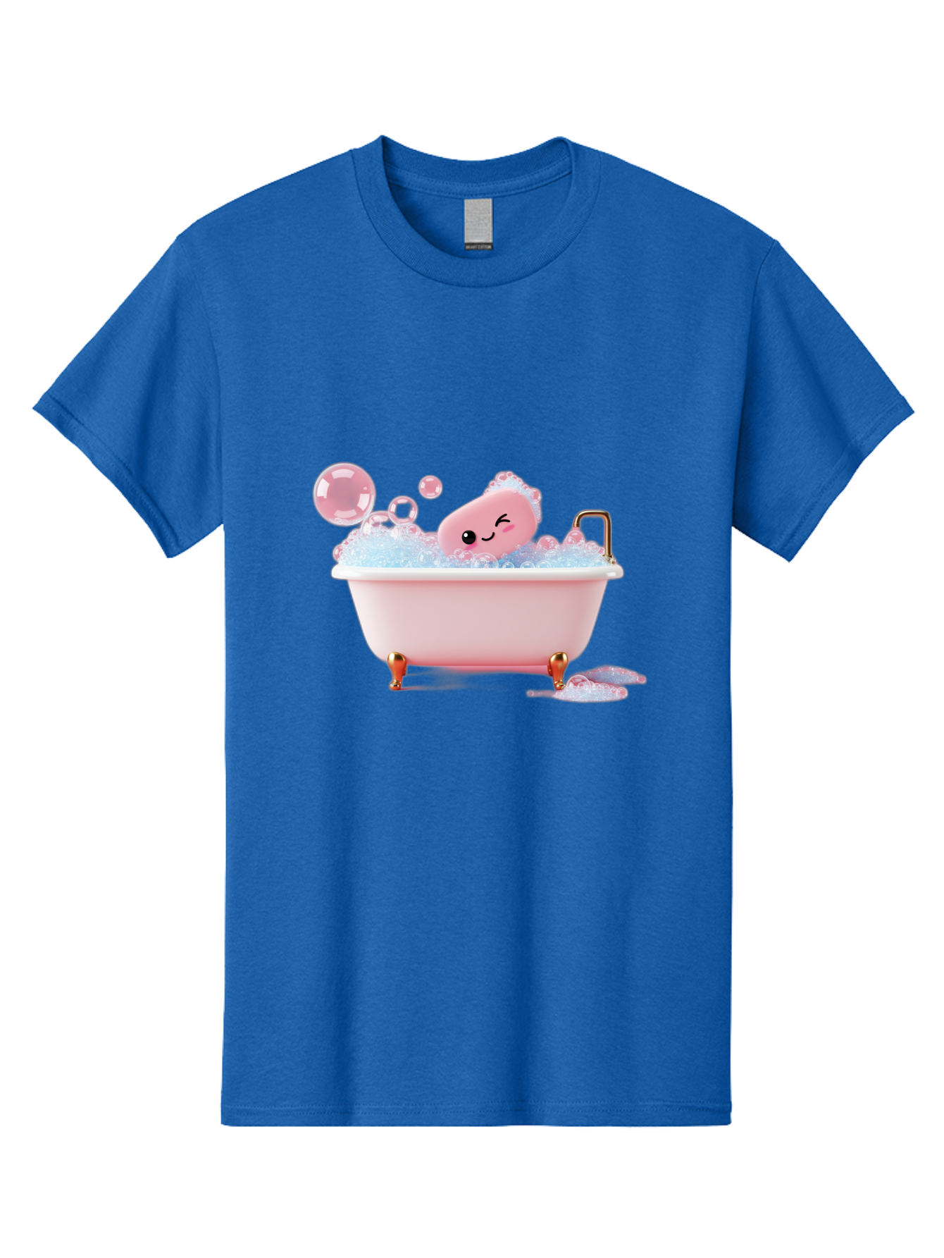 Pink-Soap-Character-In-Bathtub Men'S Graphic Tee, 100% Cotton, Comfortable Casual Summer Wear, Machine Washable, Vintage Camera, Old Camera, Antique Camera, Black Camera, Classic Photography, Photography Equipment, Nostalgic Device, Baf357