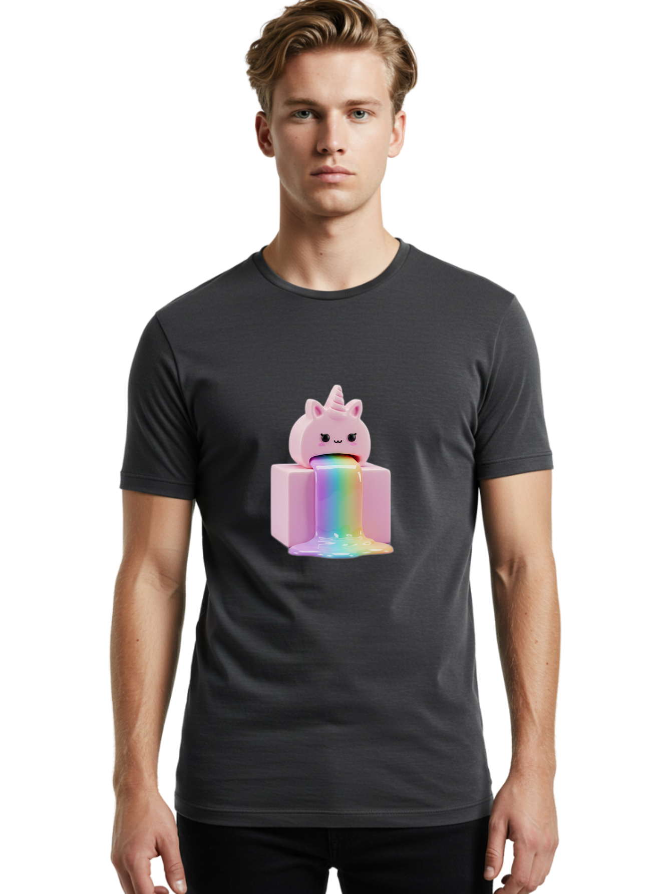 Pink-Unicorn-Figurine Men'S Graphic Tee, 100% Cotton, Comfortable Casual Summer Wear, Machine Washable, Vintage Camera, Old Camera, Antique Camera, Black Camera, Classic Photography, Photography Equipment, Nostalgic Device, Film Camera, Baf359
