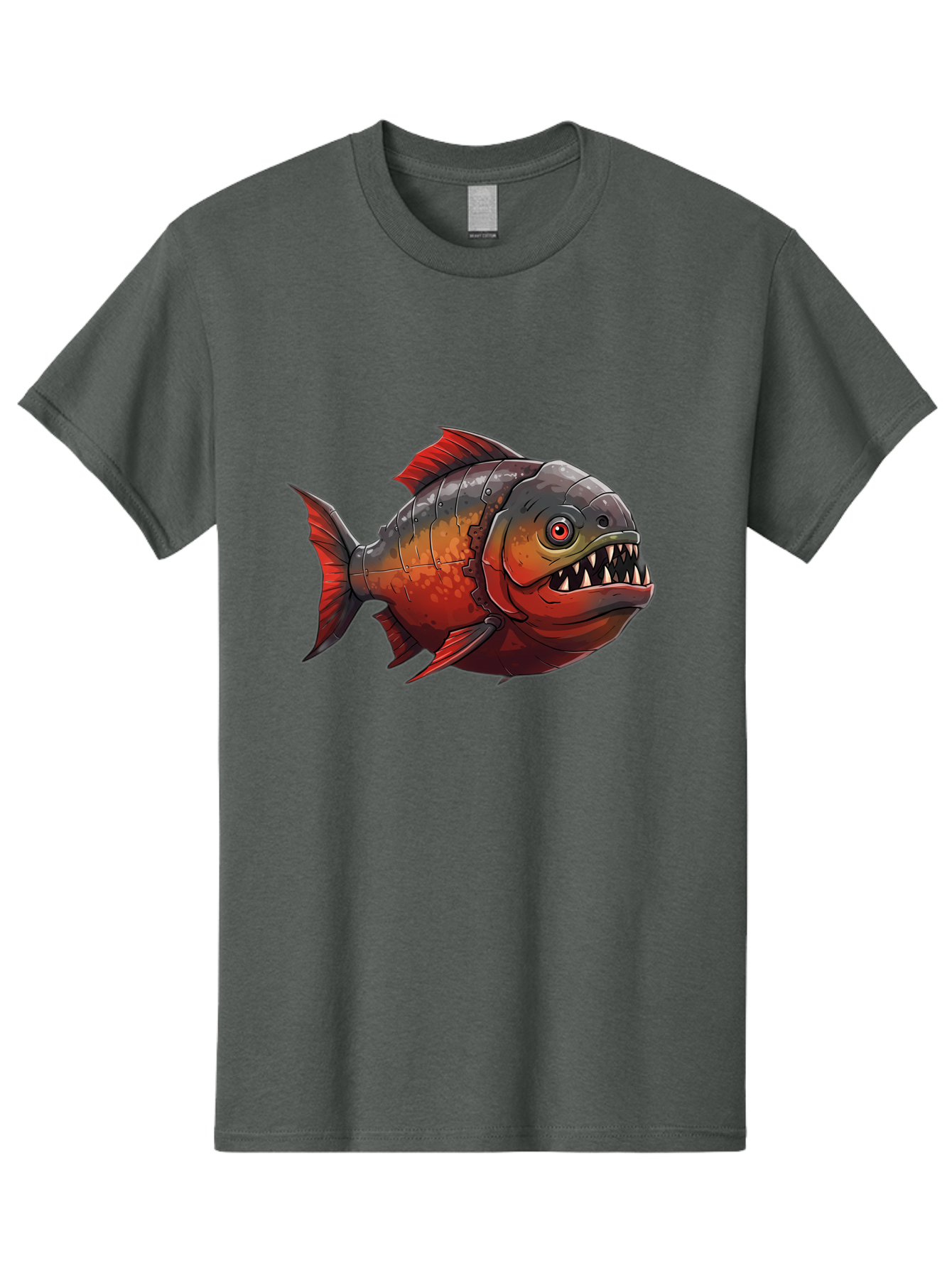 Piranha Men'S Graphic Tee, 100% Cotton, Comfortable Casual Summer Wear, Machine Washable, Vintage Camera, Old Camera, Antique Camera, Black Camera, Classic Photography, Photography Equipment, Nostalgic Device, Film Camera, Camera Art Baf360