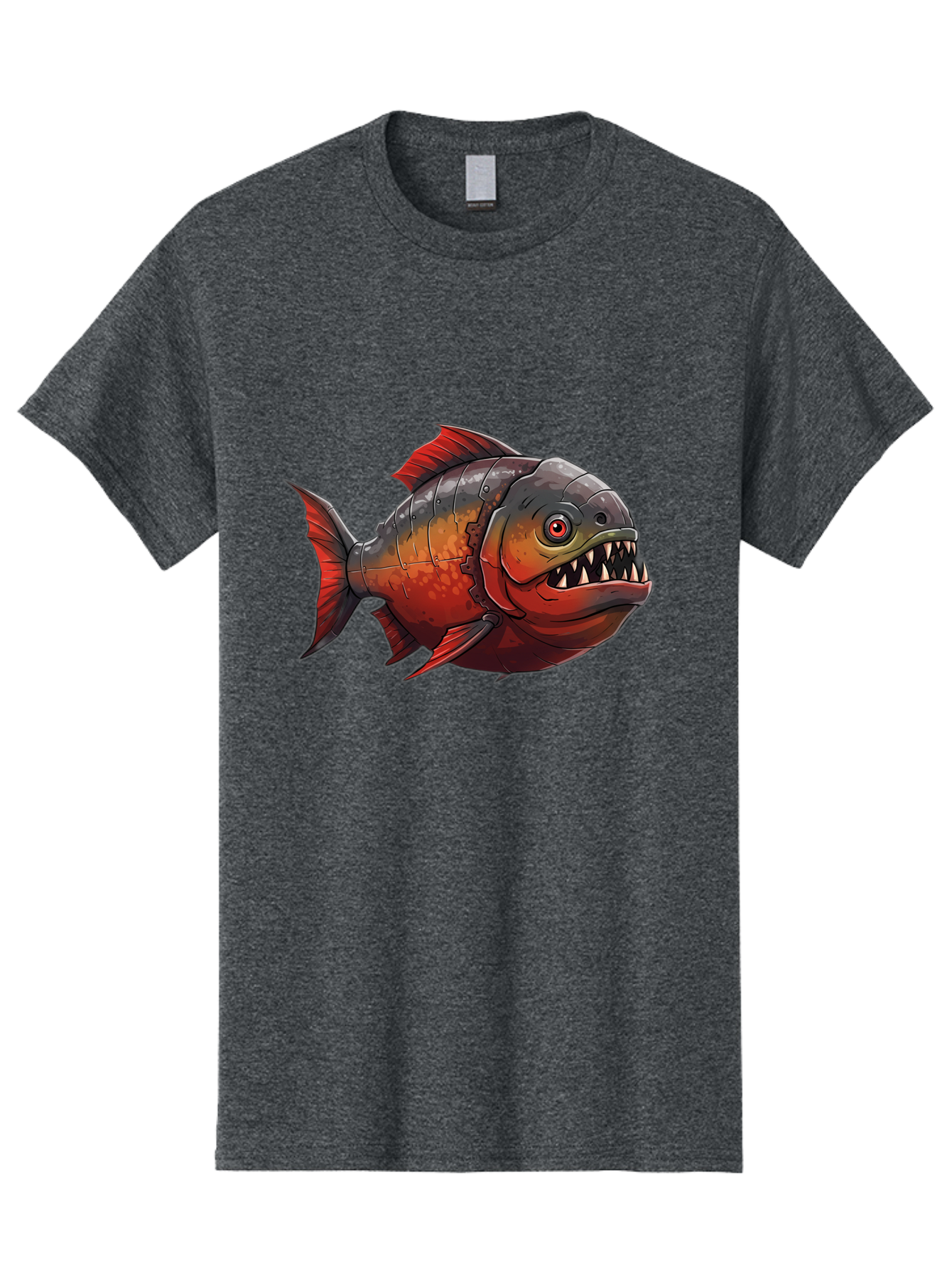 Piranha Men'S Graphic Tee, 100% Cotton, Comfortable Casual Summer Wear, Machine Washable, Vintage Camera, Old Camera, Antique Camera, Black Camera, Classic Photography, Photography Equipment, Nostalgic Device, Film Camera, Camera Art Baf360