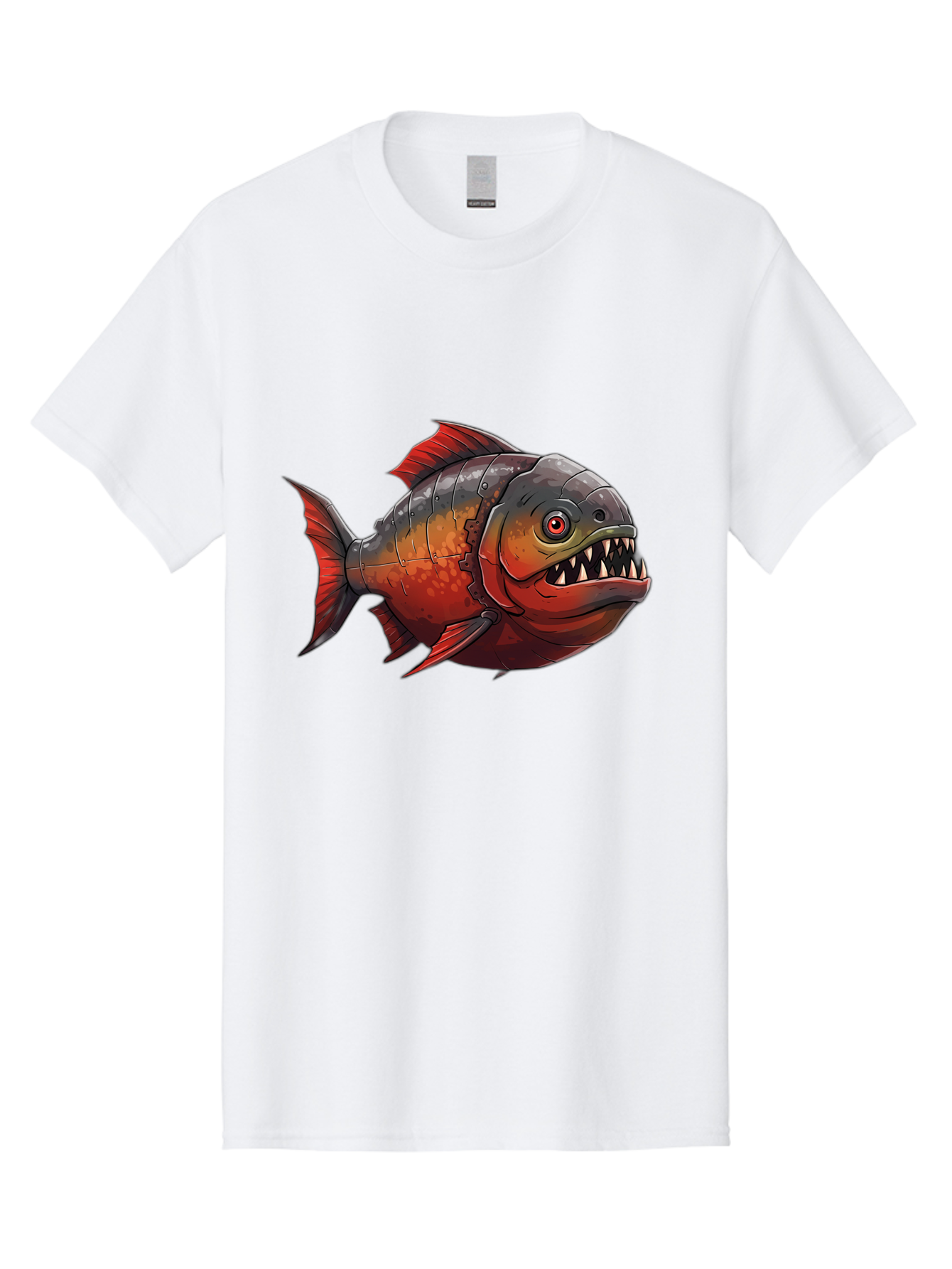 Piranha Men'S Graphic Tee, 100% Cotton, Comfortable Casual Summer Wear, Machine Washable, Vintage Camera, Old Camera, Antique Camera, Black Camera, Classic Photography, Photography Equipment, Nostalgic Device, Film Camera, Camera Art Baf360