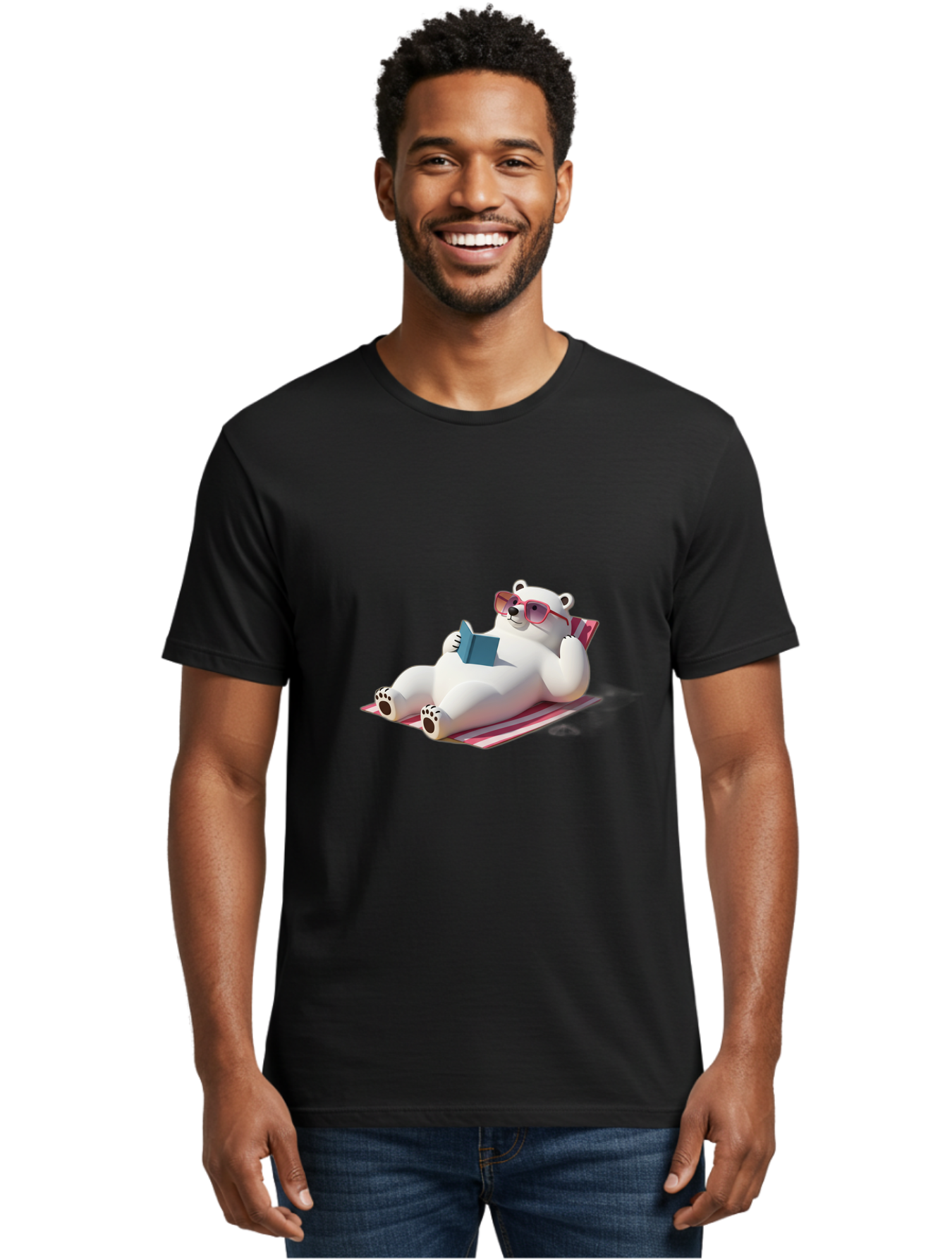 Polar-Bear-11 Men'S Graphic Tee, 100% Cotton, Comfortable Casual Summer Wear, Machine Washable, Vintage Camera, Old Camera, Antique Camera, Black Camera, Classic Photography, Photography Equipment, Nostalgic Device, Film Camera, Camera Art Baf364