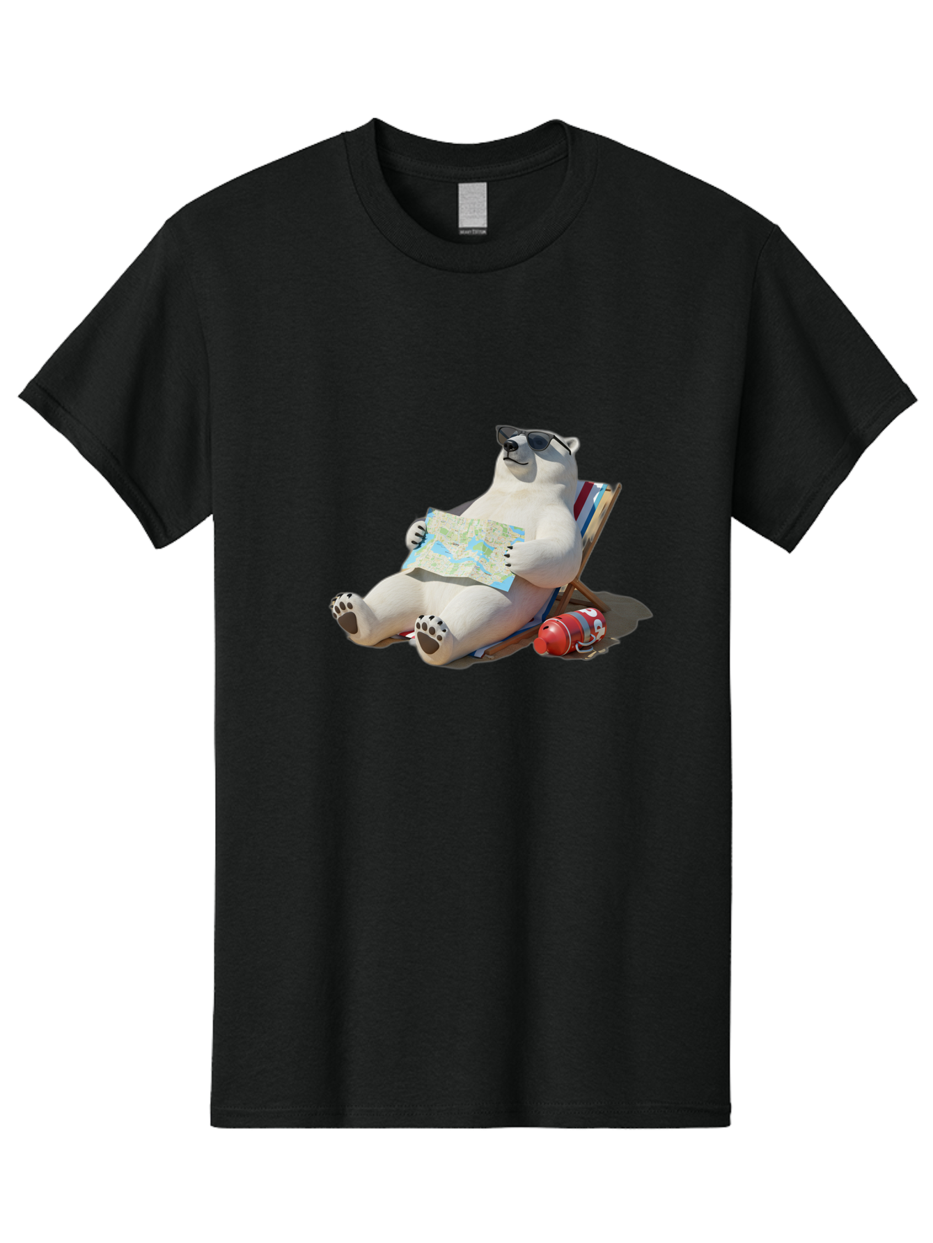 Polar-Bear-13 Men'S Graphic Tee, 100% Cotton, Comfortable Casual Summer Wear, Machine Washable, Vintage Camera, Old Camera, Antique Camera, Black Camera, Classic Photography, Photography Equipment, Nostalgic Device, Film Camera, Camera Art Baf366