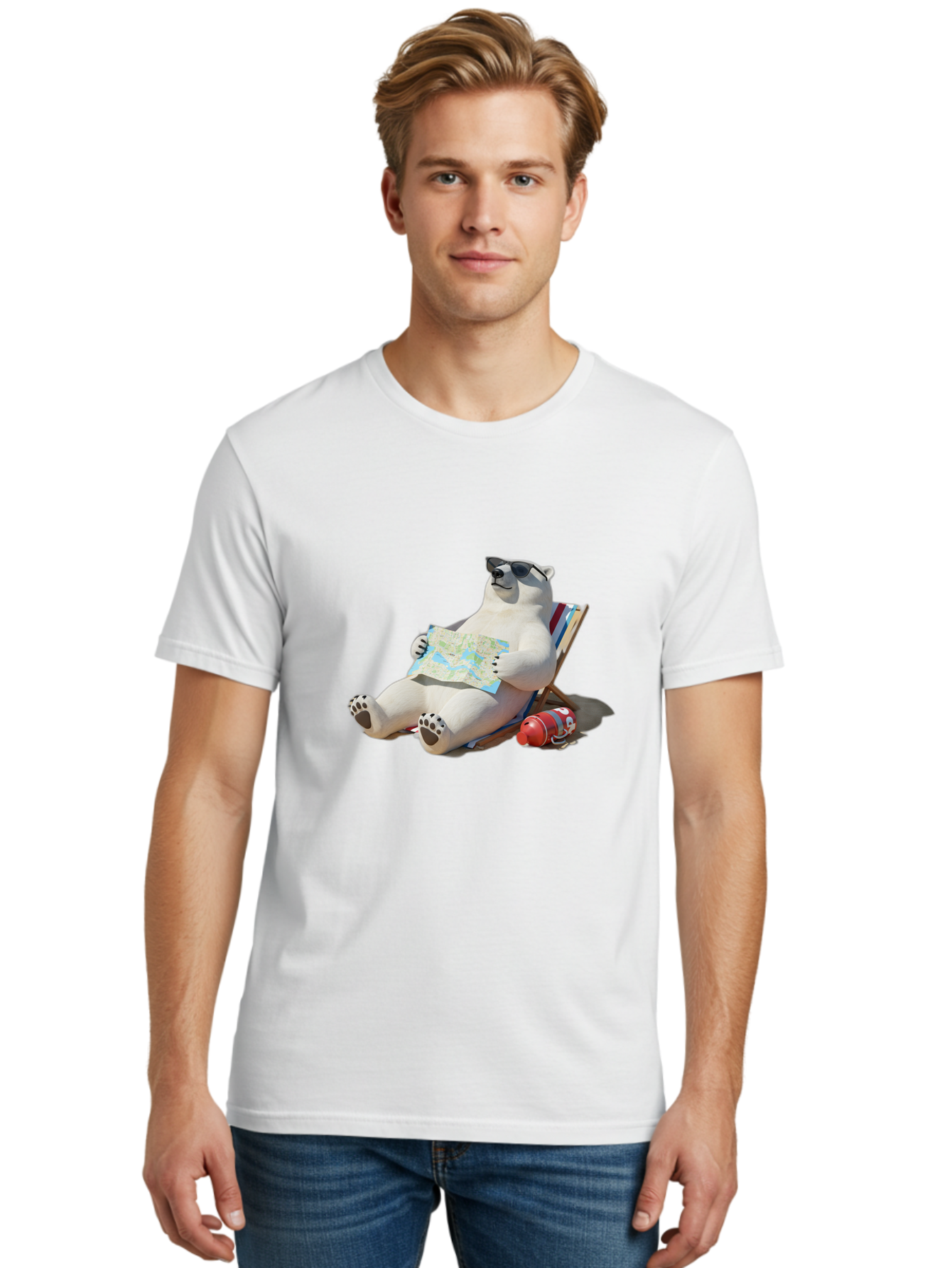 Polar-Bear-13 Men'S Graphic Tee, 100% Cotton, Comfortable Casual Summer Wear, Machine Washable, Vintage Camera, Old Camera, Antique Camera, Black Camera, Classic Photography, Photography Equipment, Nostalgic Device, Film Camera, Camera Art Baf366