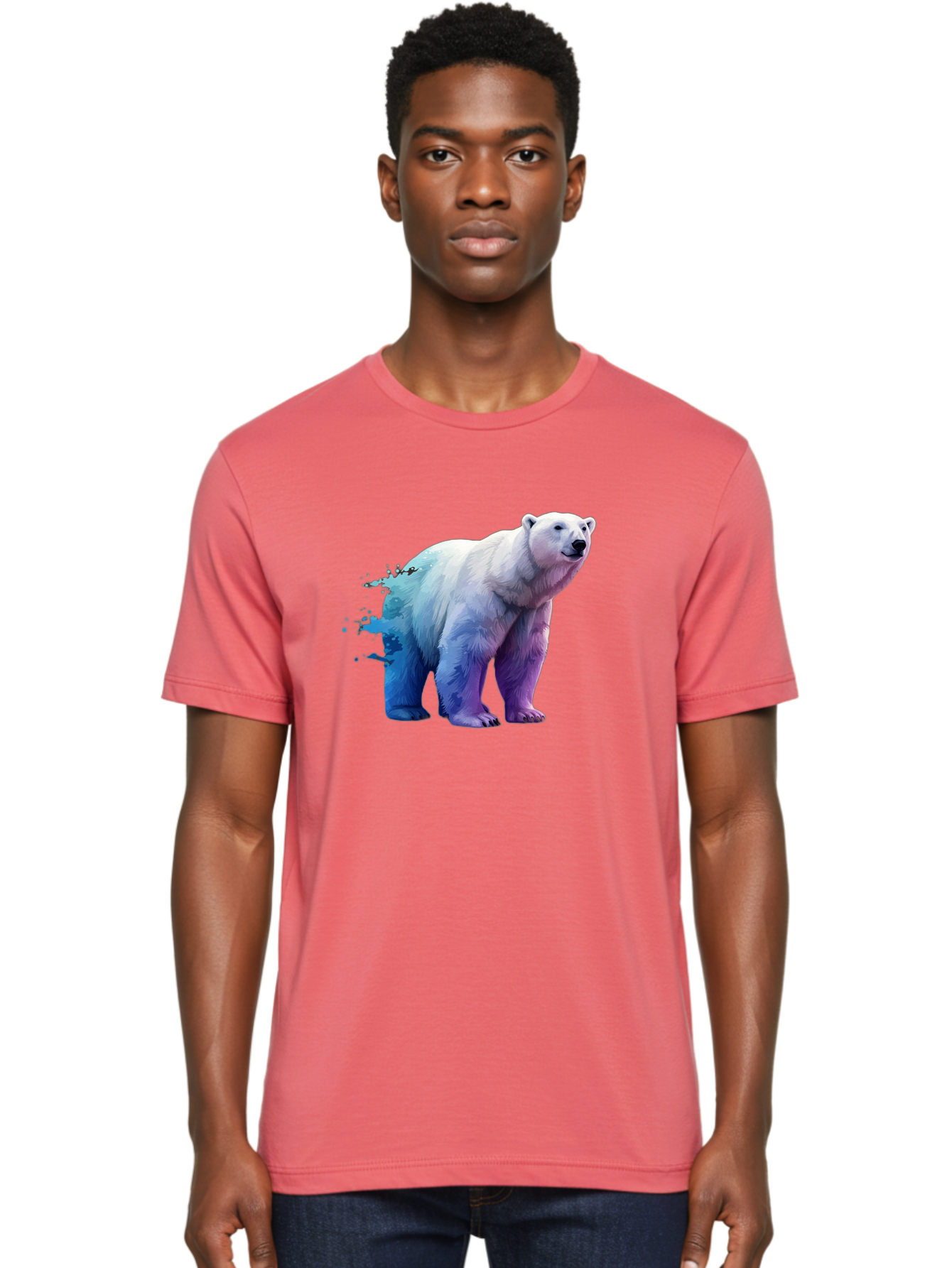 Polar-Bear-17 Men'S Graphic Tee, 100% Cotton, Comfortable Casual Summer Wear, Machine Washable, Vintage Camera, Old Camera, Antique Camera, Black Camera, Classic Photography, Photography Equipment, Nostalgic Device, Film Camera, Camera Art Baf370