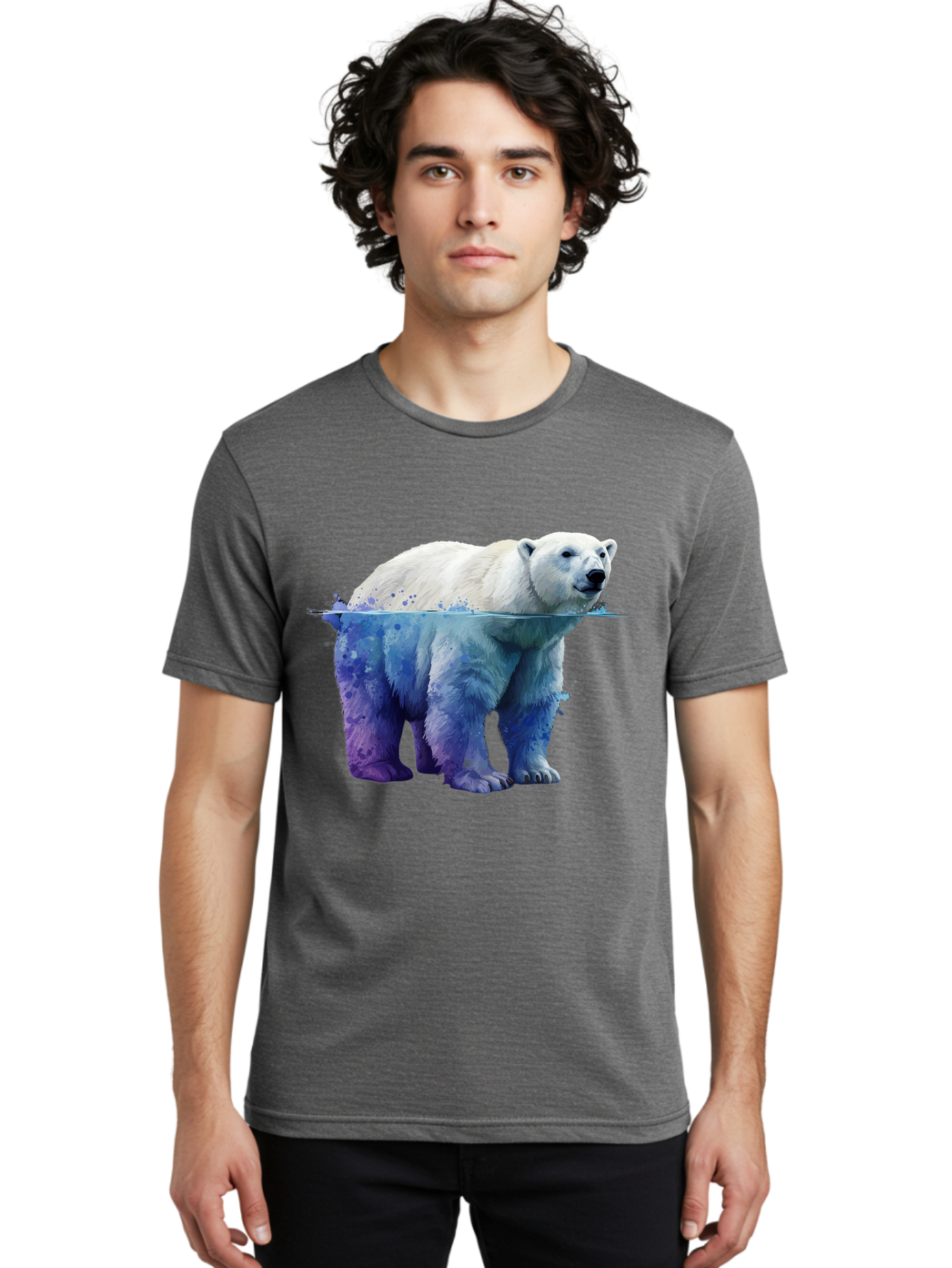 Polar-Bear-18 Men'S Graphic Tee, 100% Cotton, Comfortable Casual Summer Wear, Machine Washable, Vintage Camera, Old Camera, Antique Camera, Black Camera, Classic Photography, Photography Equipment, Nostalgic Device, Film Camera, Camera Art Baf371