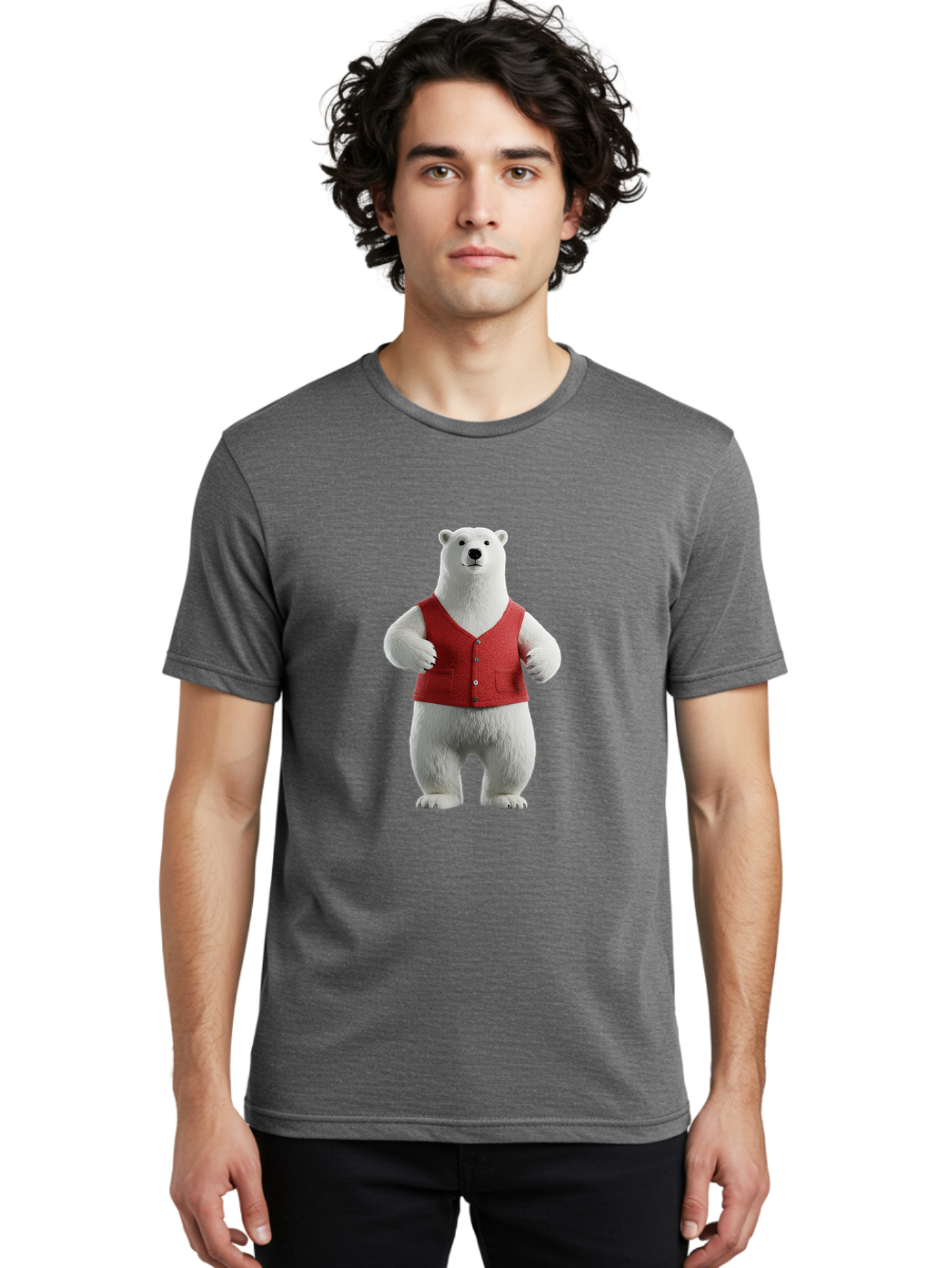 Polar-Bear-7 Men'S Graphic Tee, 100% Cotton, Comfortable Casual Summer Wear, Machine Washable, Vintage Camera, Old Camera, Antique Camera, Black Camera, Classic Photography, Photography Equipment, Nostalgic Device, Film Camera, Camera Art Baf379