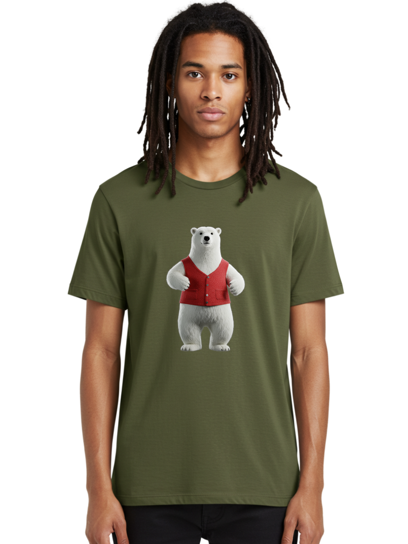 Polar-Bear-7 Men'S Graphic Tee, 100% Cotton, Comfortable Casual Summer Wear, Machine Washable, Vintage Camera, Old Camera, Antique Camera, Black Camera, Classic Photography, Photography Equipment, Nostalgic Device, Film Camera, Camera Art Baf379