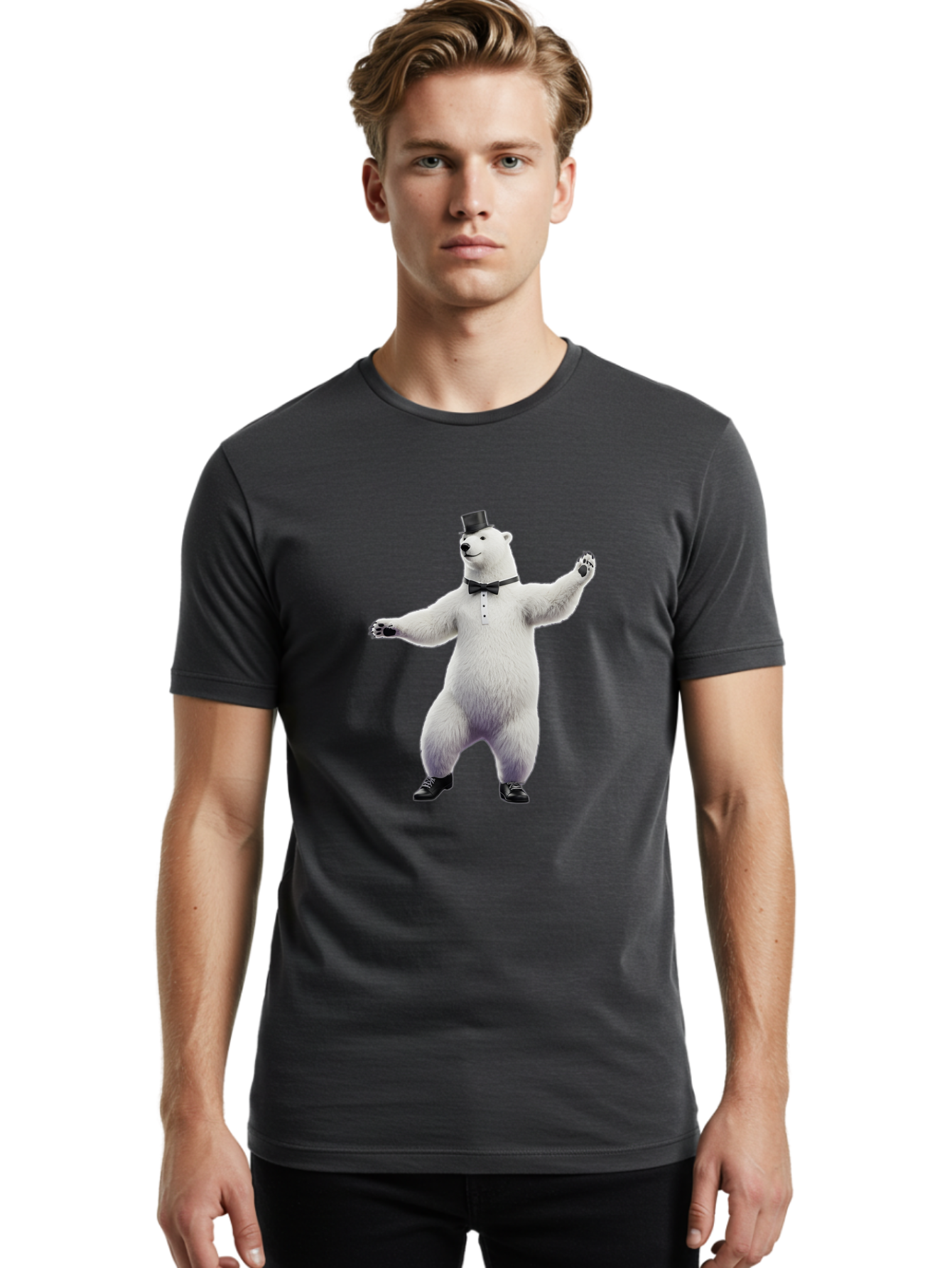 Polar-Bear-9 Men'S Graphic Tee, 100% Cotton, Comfortable Casual Summer Wear, Machine Washable, Vintage Camera, Old Camera, Antique Camera, Black Camera, Classic Photography, Photography Equipment, Nostalgic Device, Film Camera, Camera Art Baf381