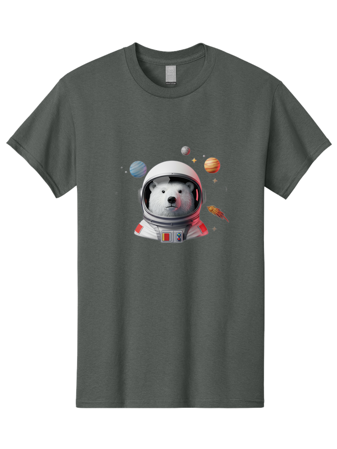 Polar-Bear-Astronaut-4 Men'S Graphic Tee, 100% Cotton, Comfortable Casual Summer Wear, Machine Washable, Vintage Camera, Old Camera, Antique Camera, Black Camera, Classic Photography, Photography Equipment, Nostalgic Device, Film Camera, Baf385