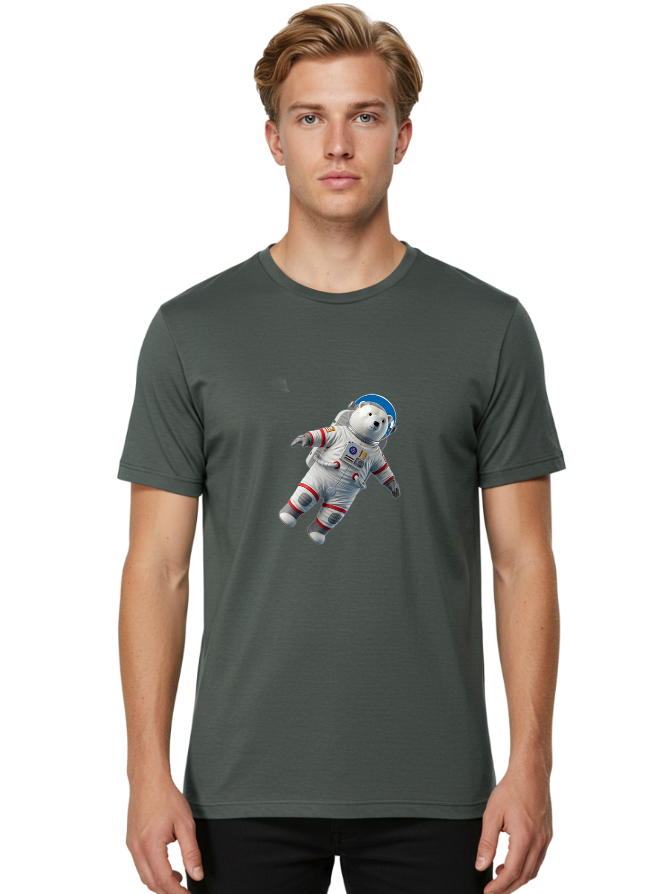 Polar-Bear-Astronaut-5 Men'S Graphic Tee, 100% Cotton, Comfortable Casual Summer Wear, Machine Washable, Vintage Camera, Old Camera, Antique Camera, Black Camera, Classic Photography, Photography Equipment, Nostalgic Device, Film Camera, Baf386