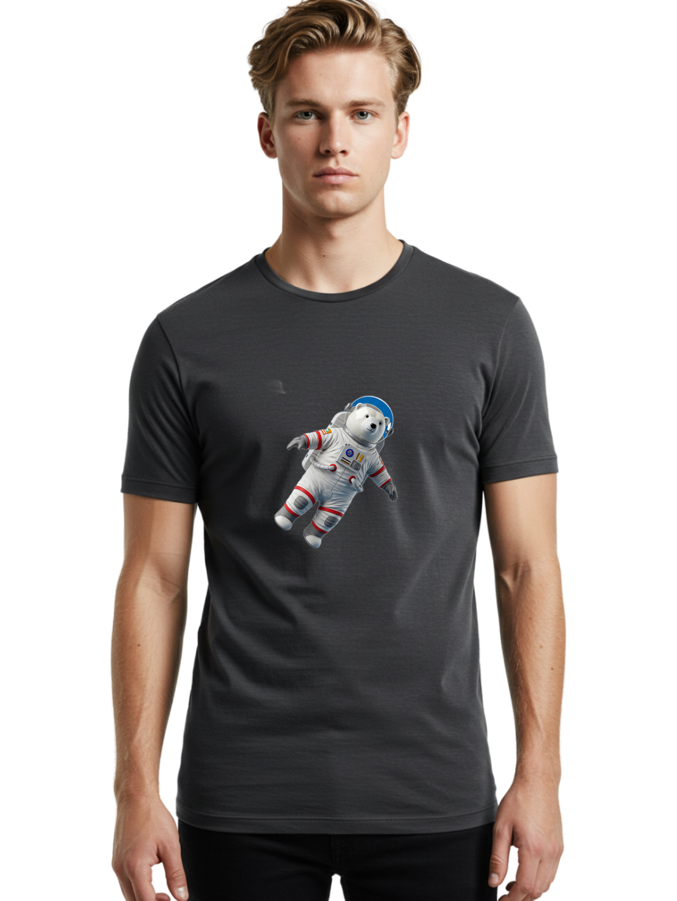 Polar-Bear-Astronaut-5 Men'S Graphic Tee, 100% Cotton, Comfortable Casual Summer Wear, Machine Washable, Vintage Camera, Old Camera, Antique Camera, Black Camera, Classic Photography, Photography Equipment, Nostalgic Device, Film Camera, Baf386
